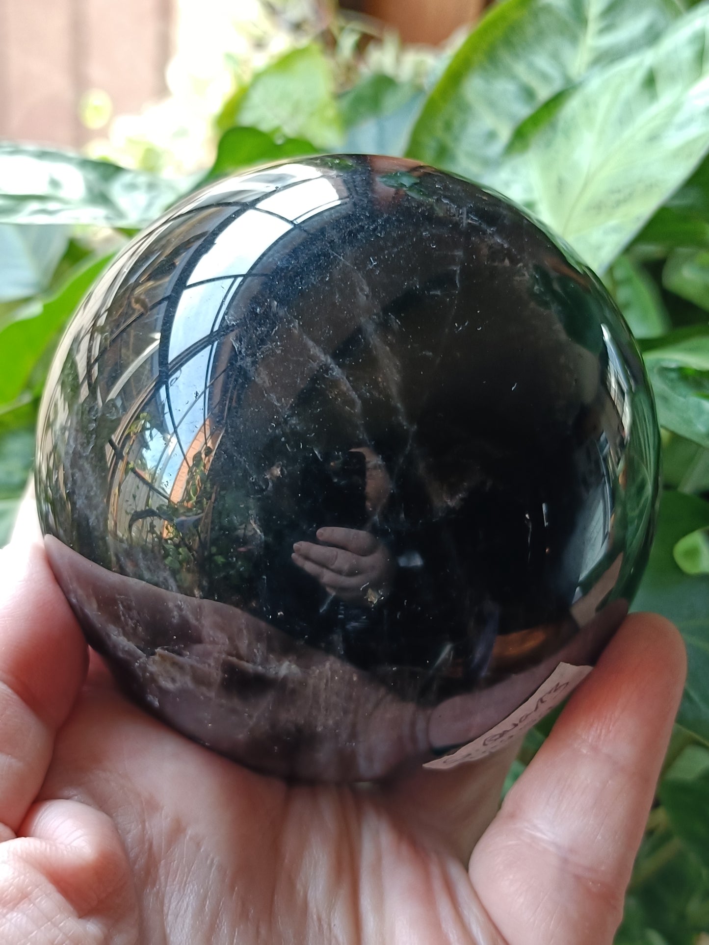 Dark Smokey Quartz Sphere - 1002g