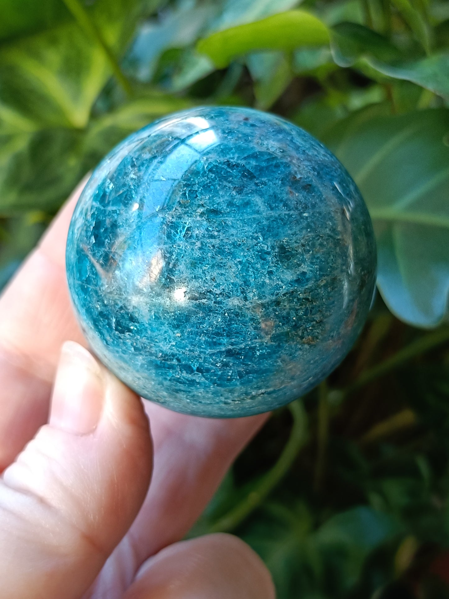 Blue Apatite Sphere - 176g