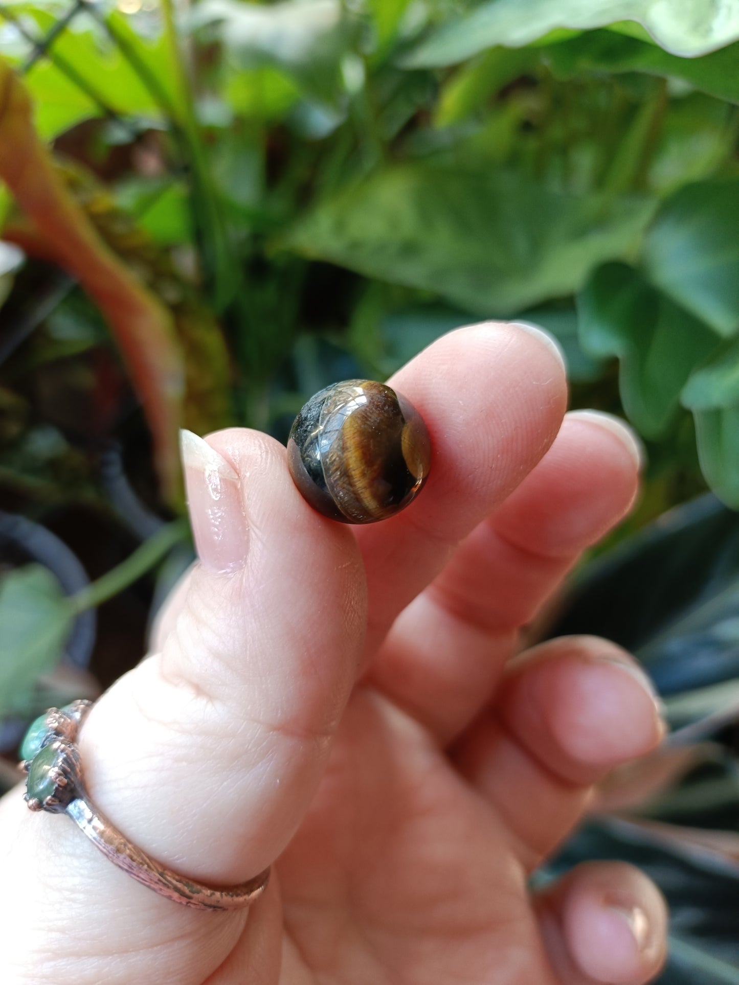 Blue and Gold Tigers Eye Mini Spheres - 10-14mm