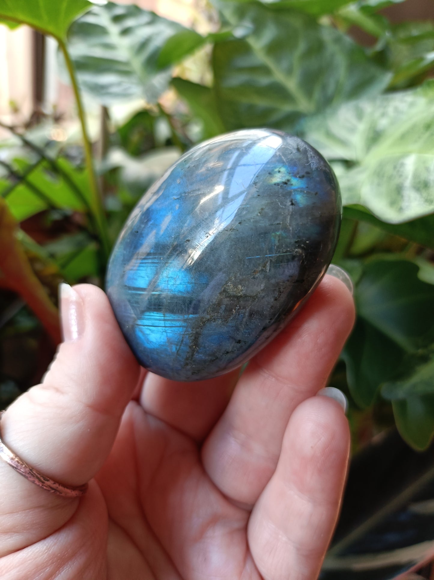 Labradorite Palm Stone - 90-130g
