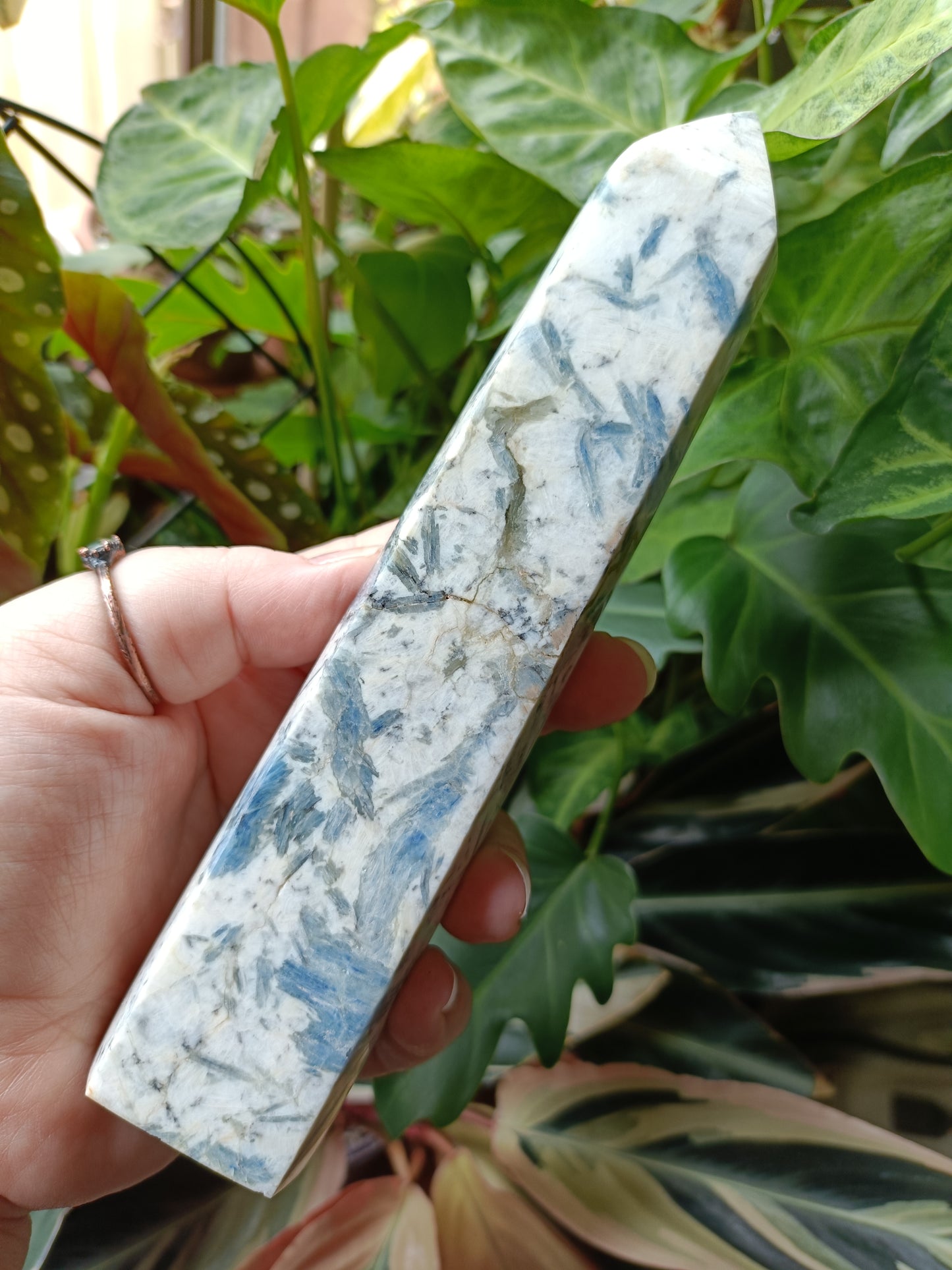 Blue Kyanite Tower - 491g (B Grade - Repaired)