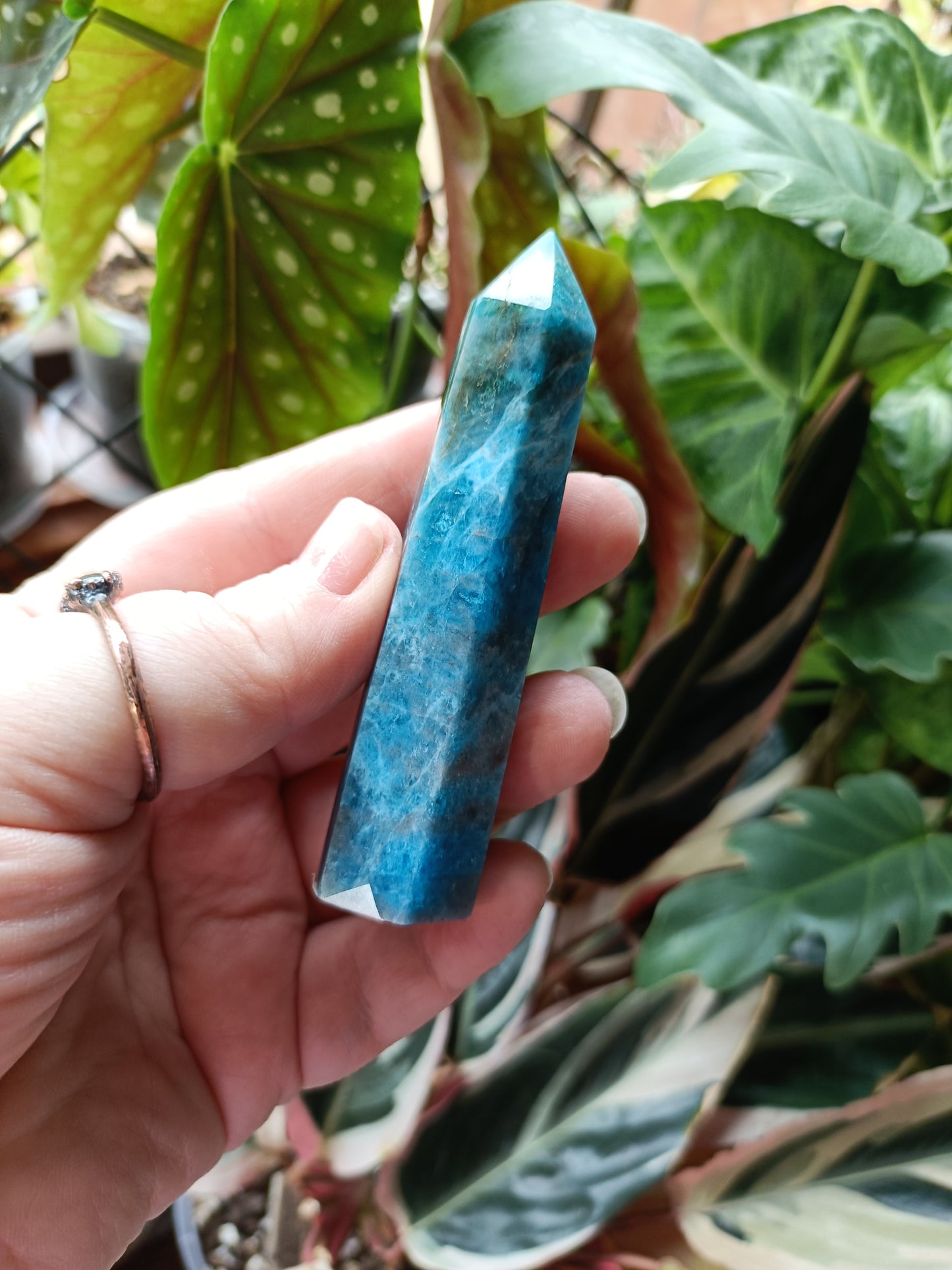Blue Apatite Tower - 75-85g
