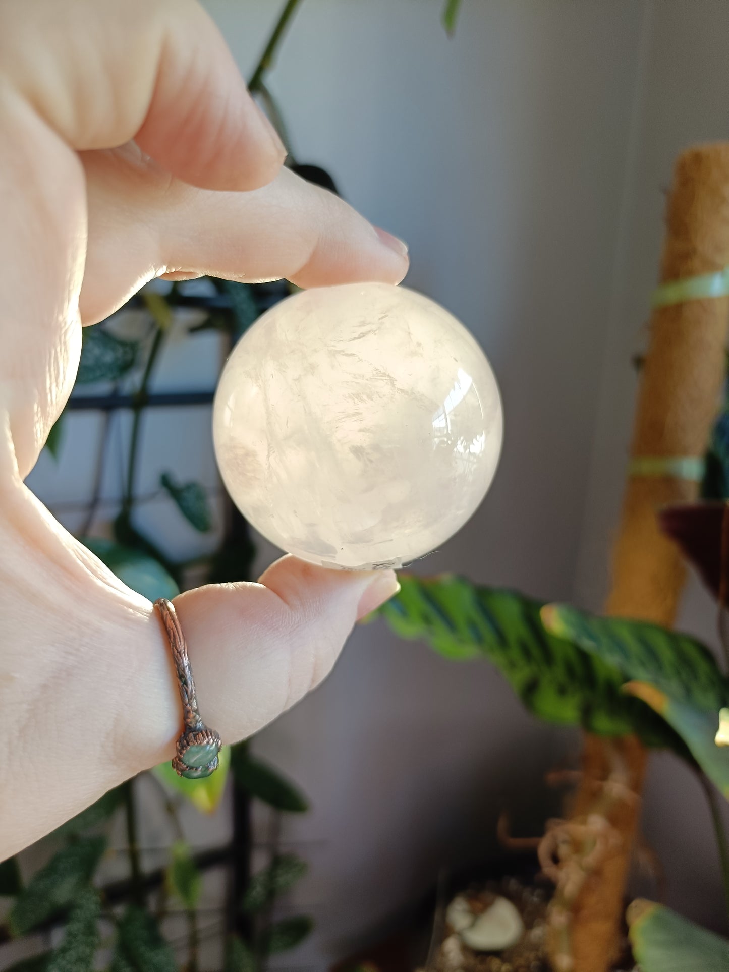 Rose Quartz Sphere - 188g