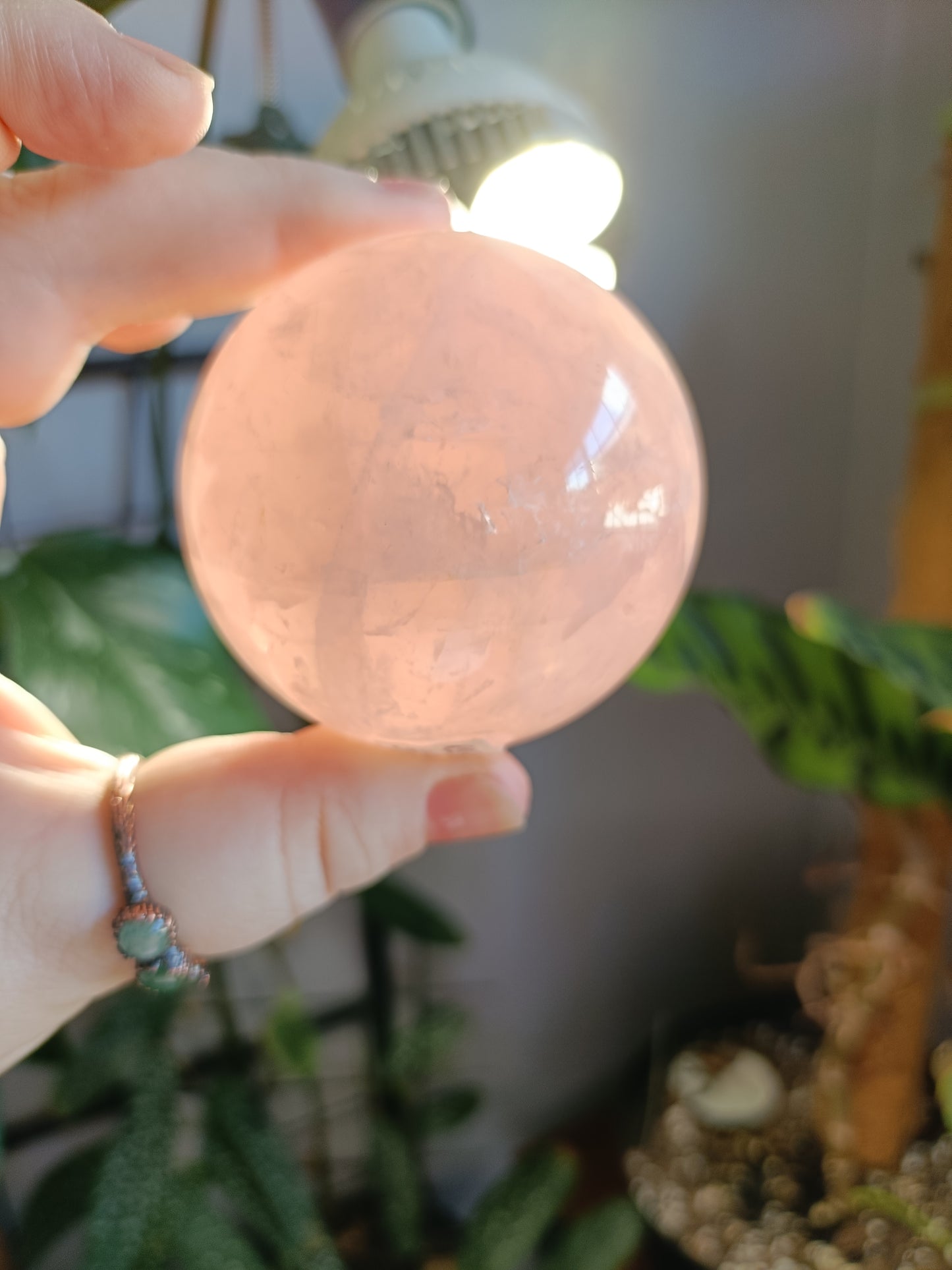 Rose Quartz Sphere - 339g