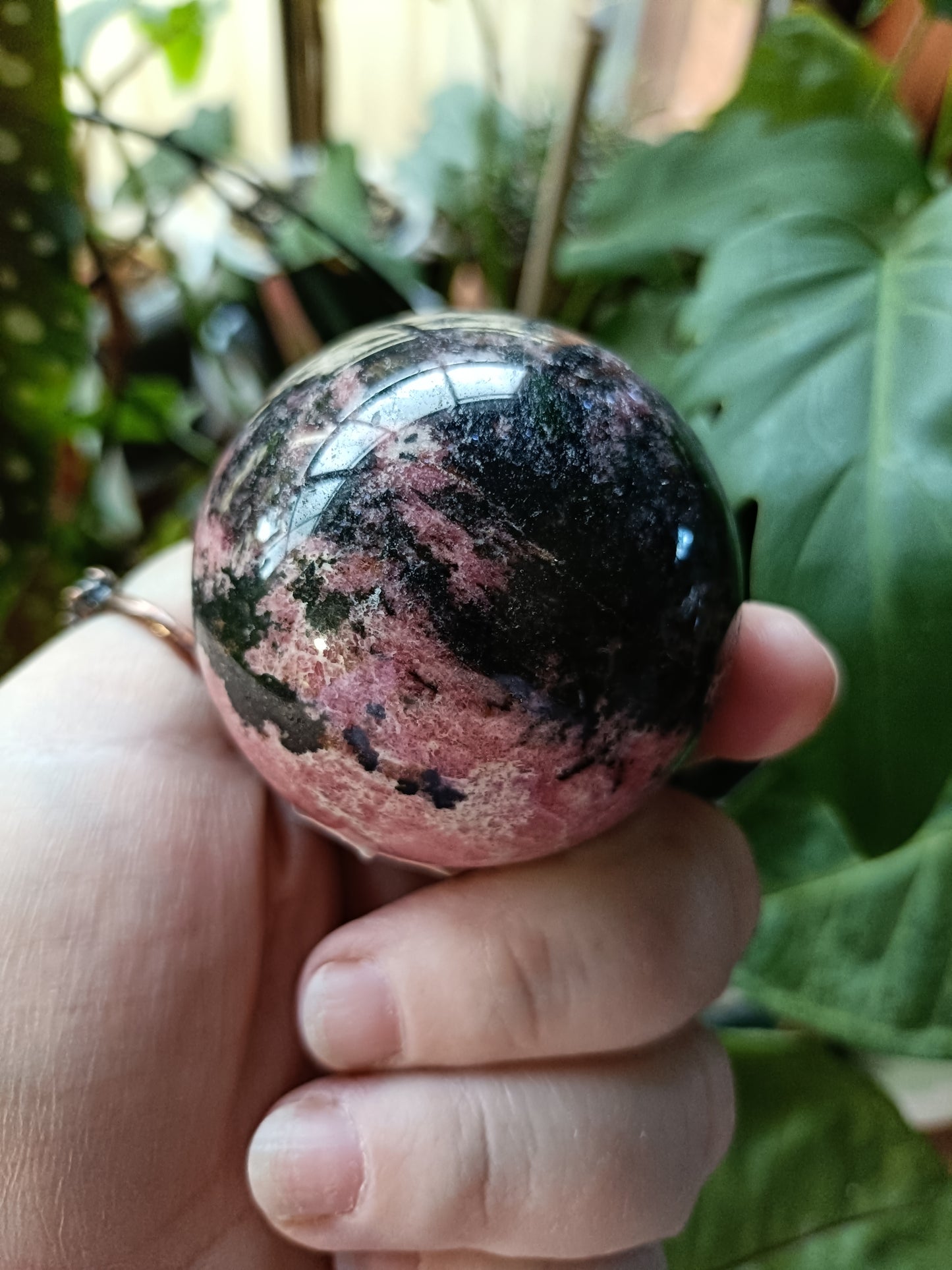 Rhodonite Sphere - 355g