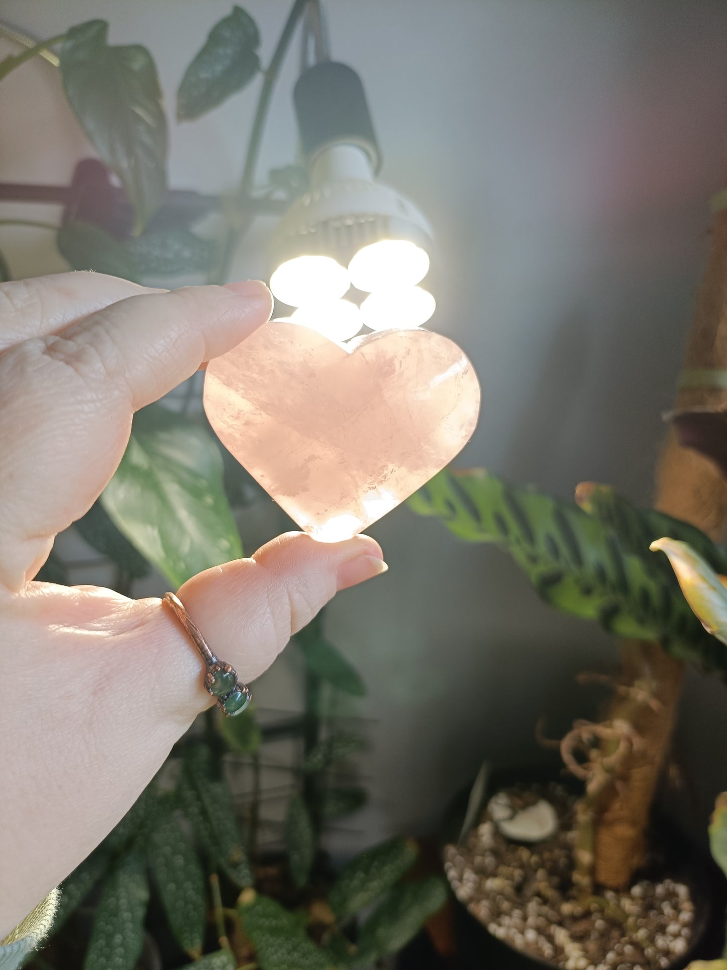 Rose Quartz Heart - 102g