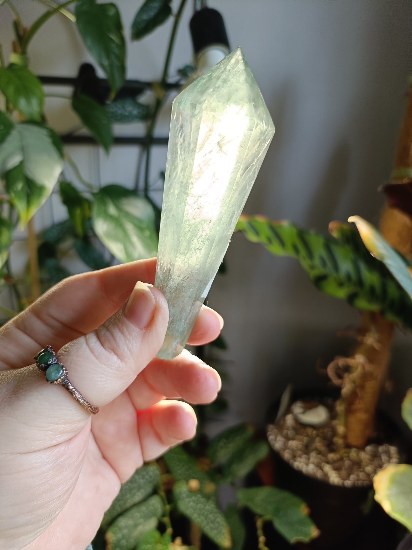 Green Fluorite Wand - 106g