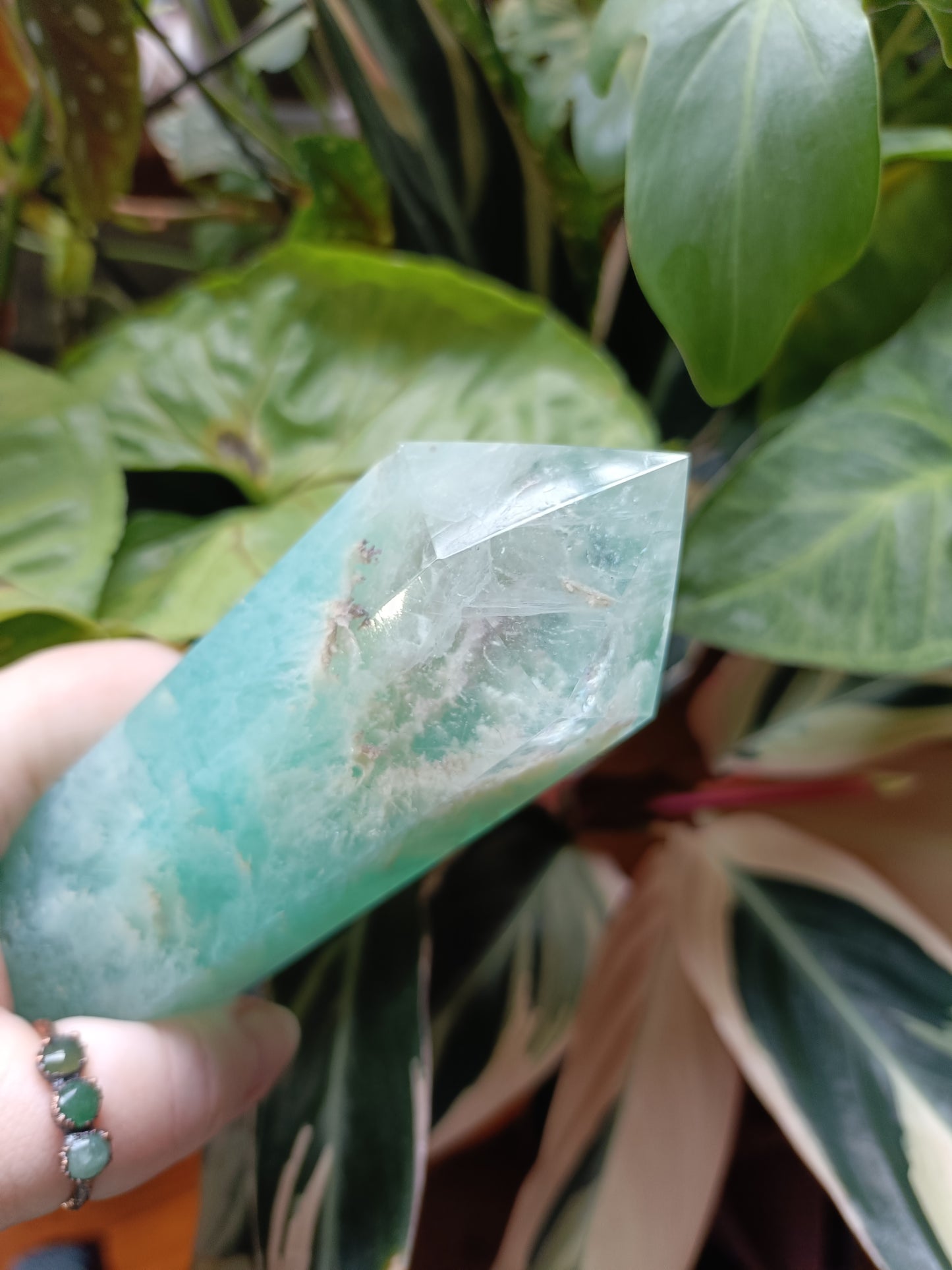Green Fluorite Tower - 1232g