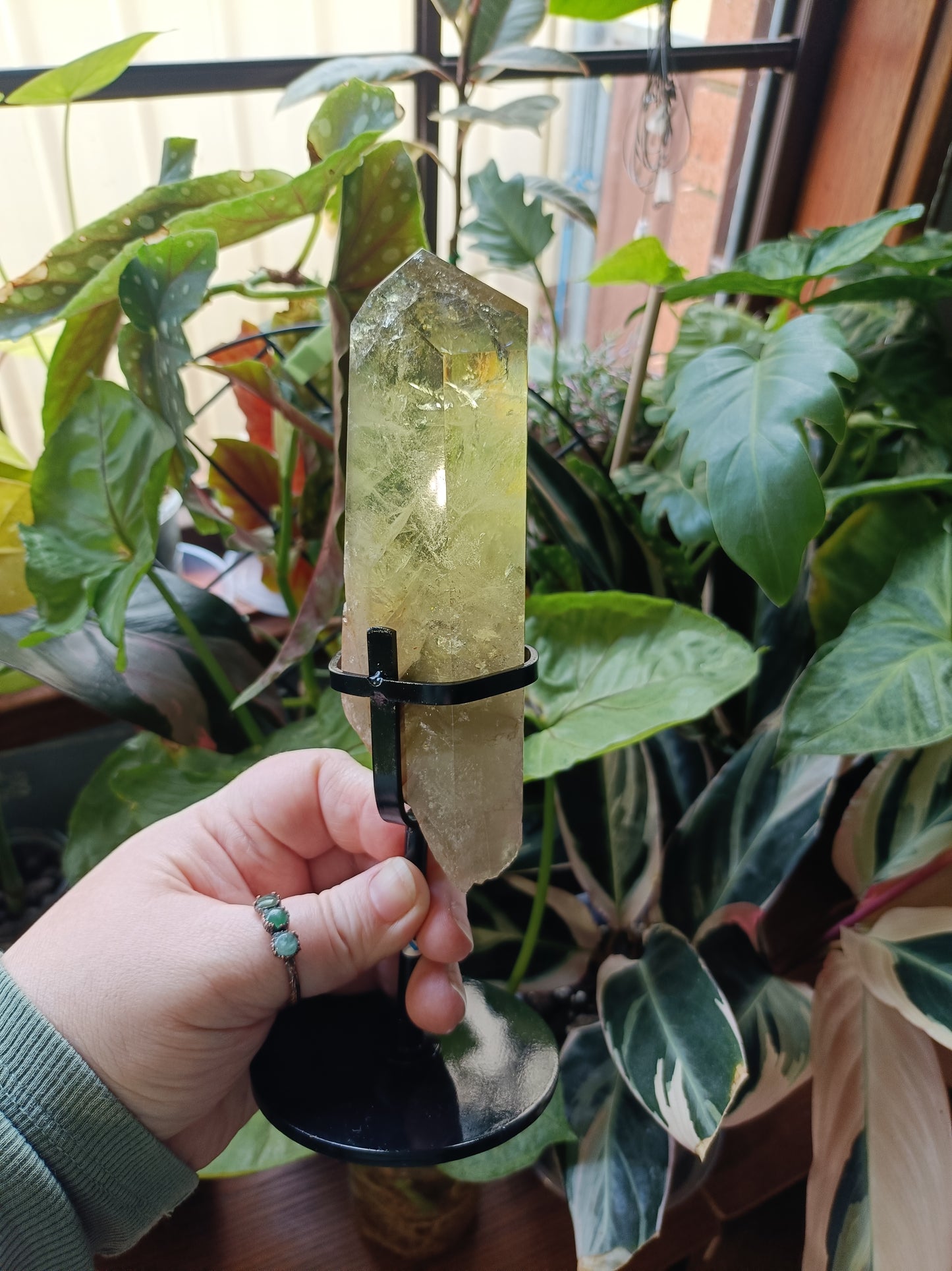 Citrine Point with Custom Stand - 350g