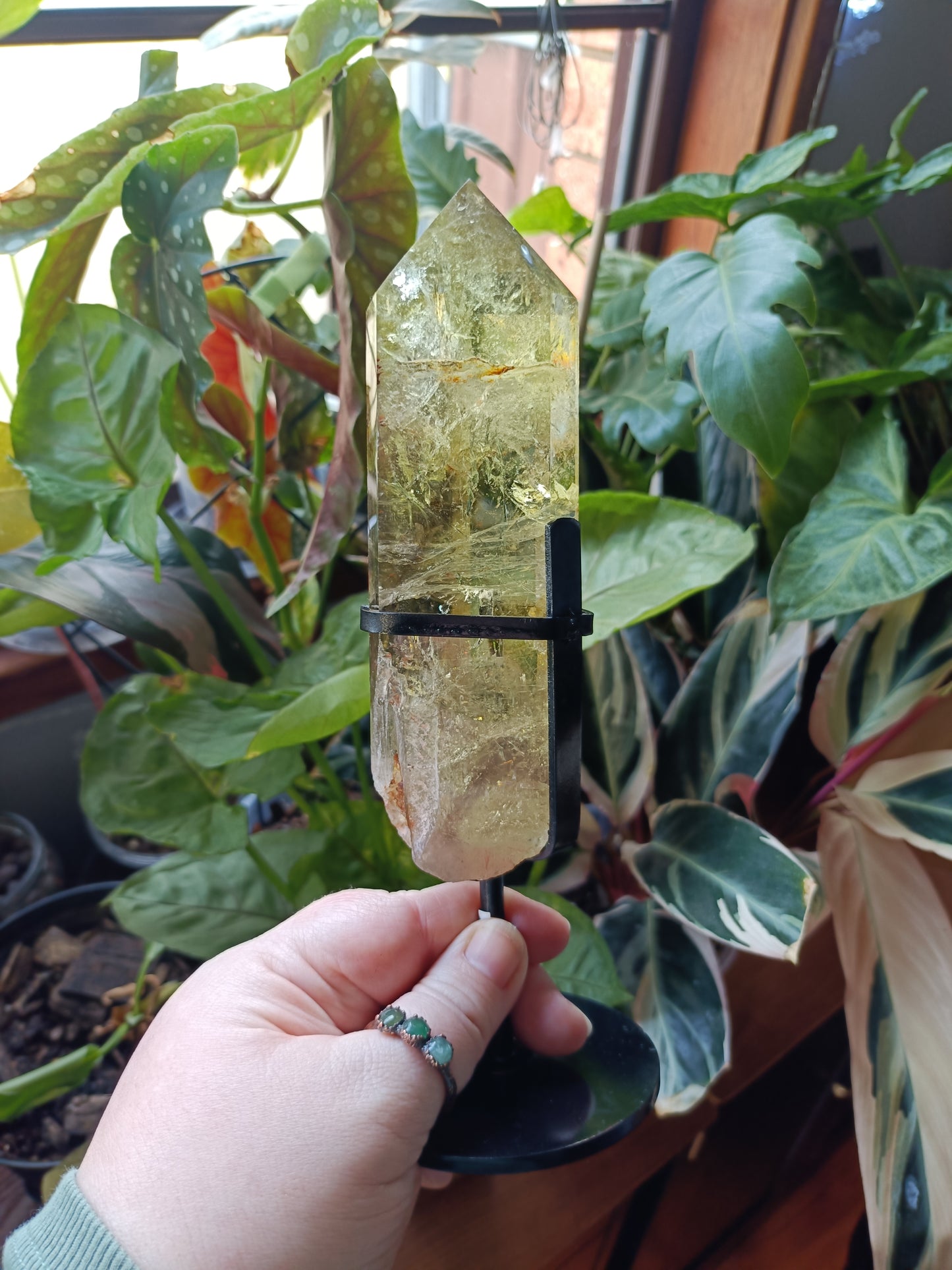Citrine Point with Custom Stand - 425g