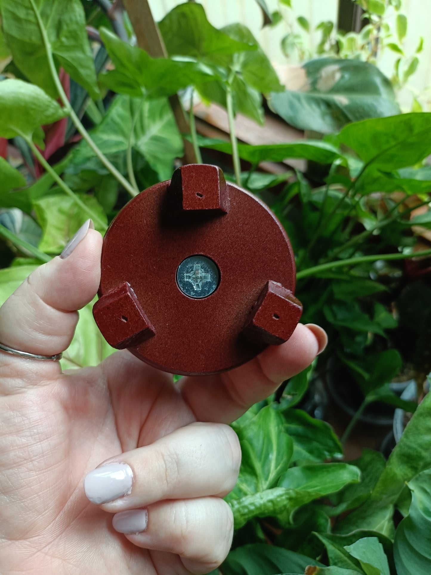 Medium Size Wooden Sphere Holder - Rotation Stand