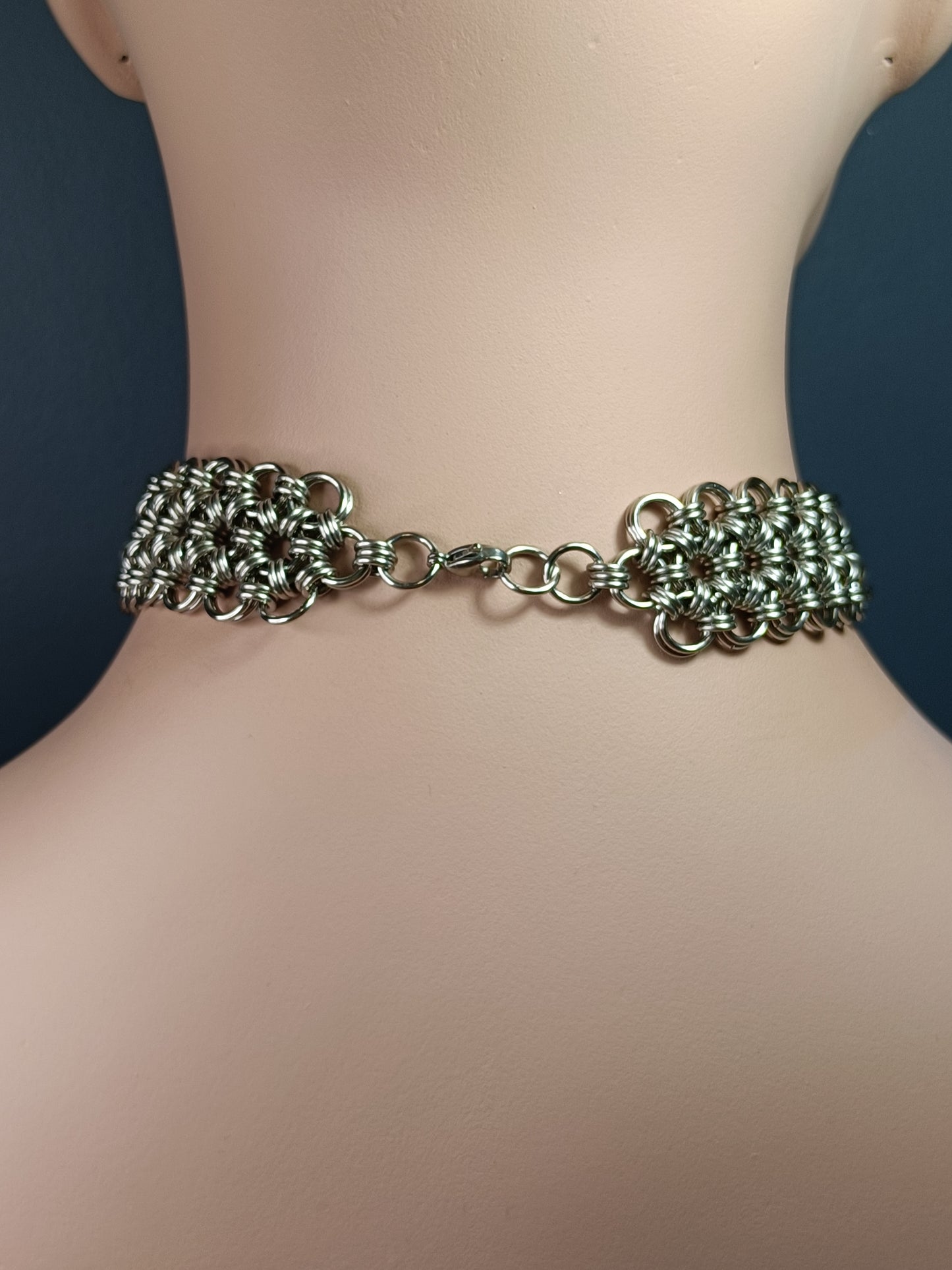 Japanese 12-2 Weave Collar Necklace - Stainless Steel