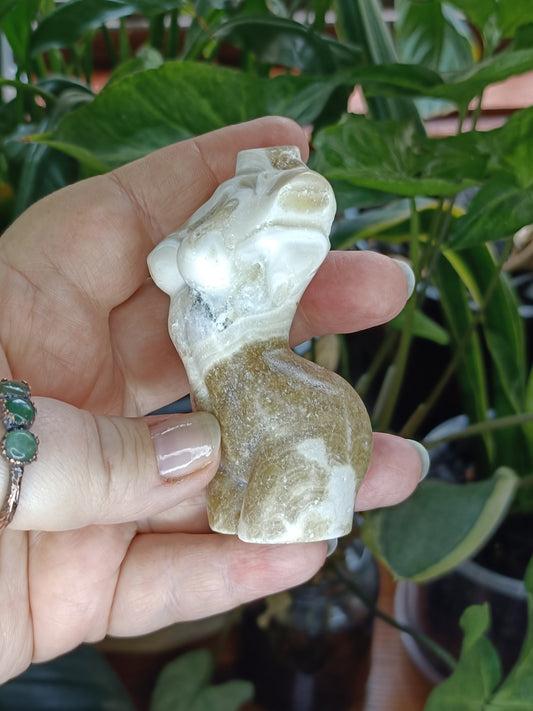 Amber Calcite Goddess Body - 140g