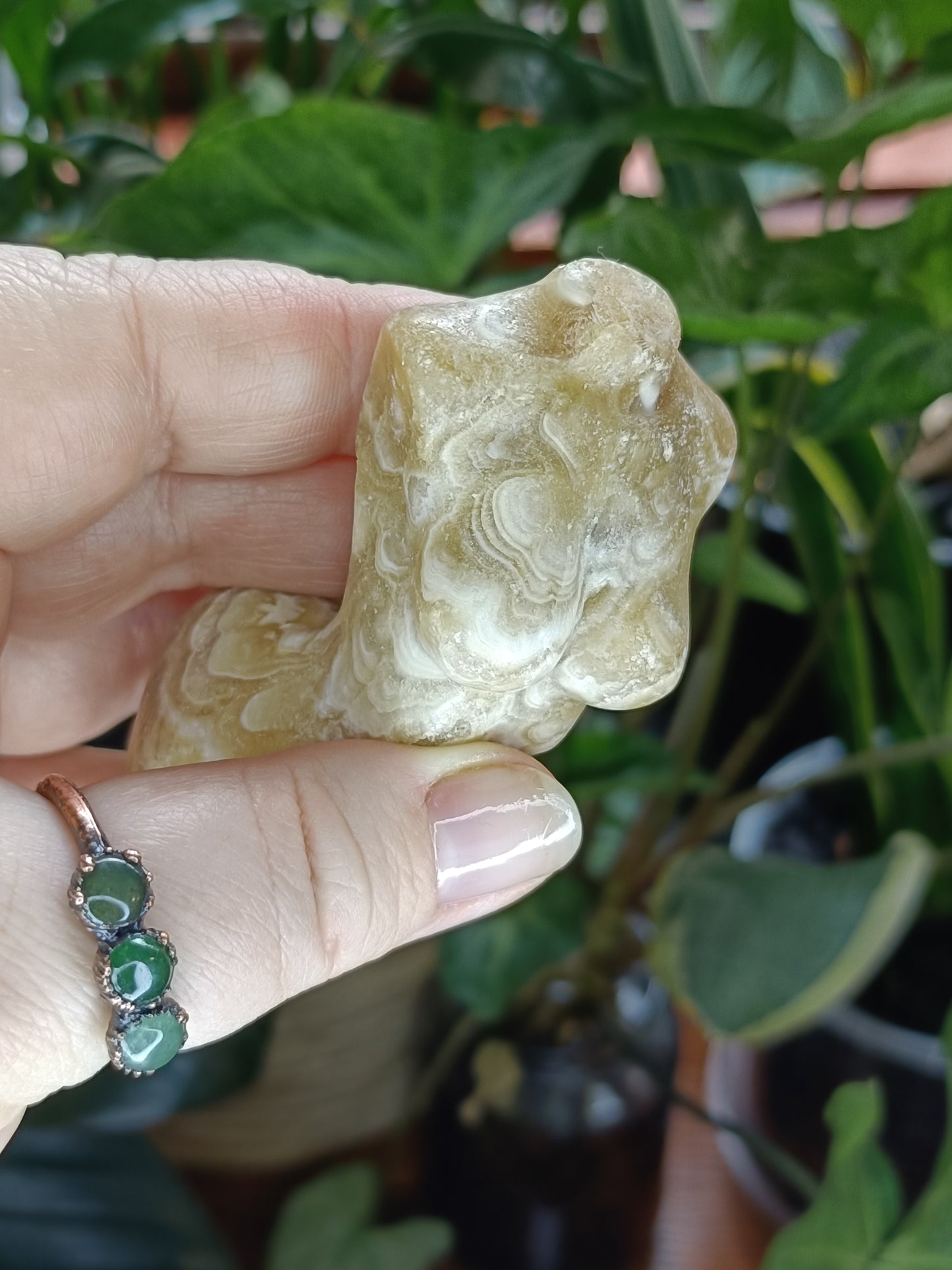 Amber Calcite Goddess Body - 130g