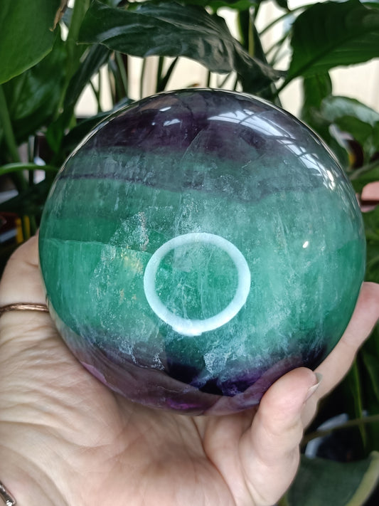 LARGE Rainbow Fluorite Sphere - 2624g