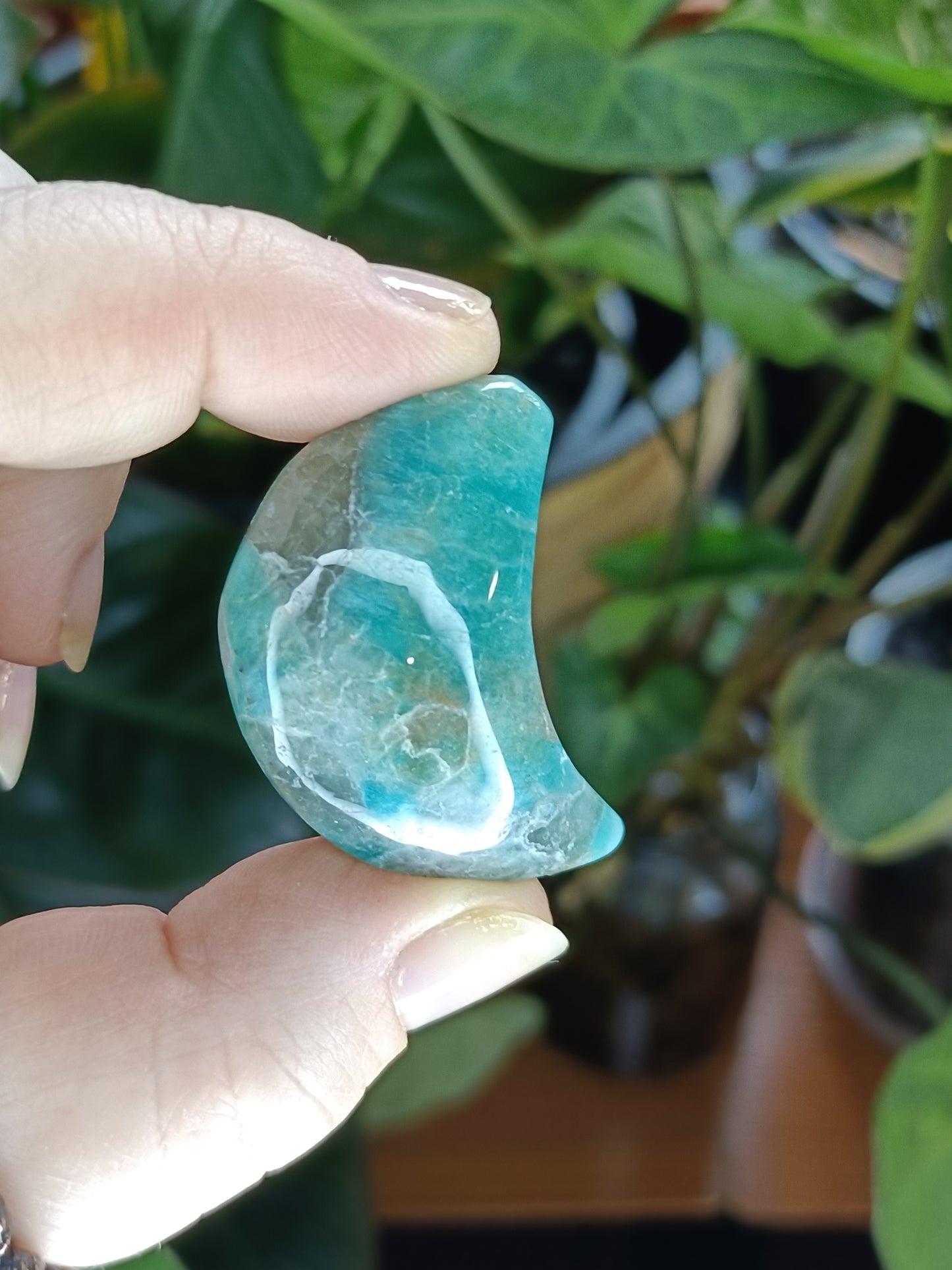 Amazonite Moon Mini Carvings - 15-45g