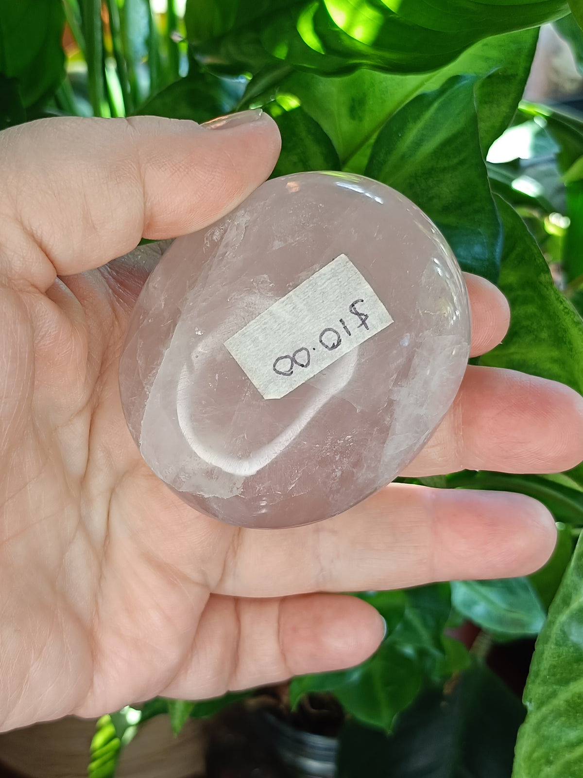 Rose Quartz Palm Stone - 184g
