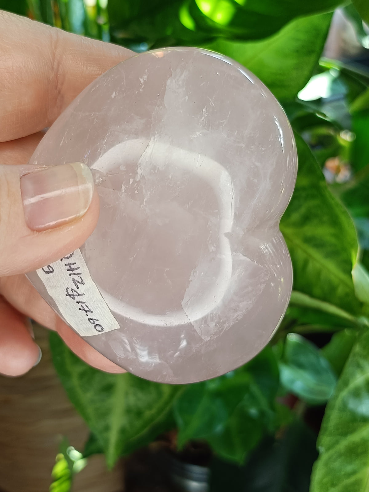 Rose Quartz Puffy Heart 210g