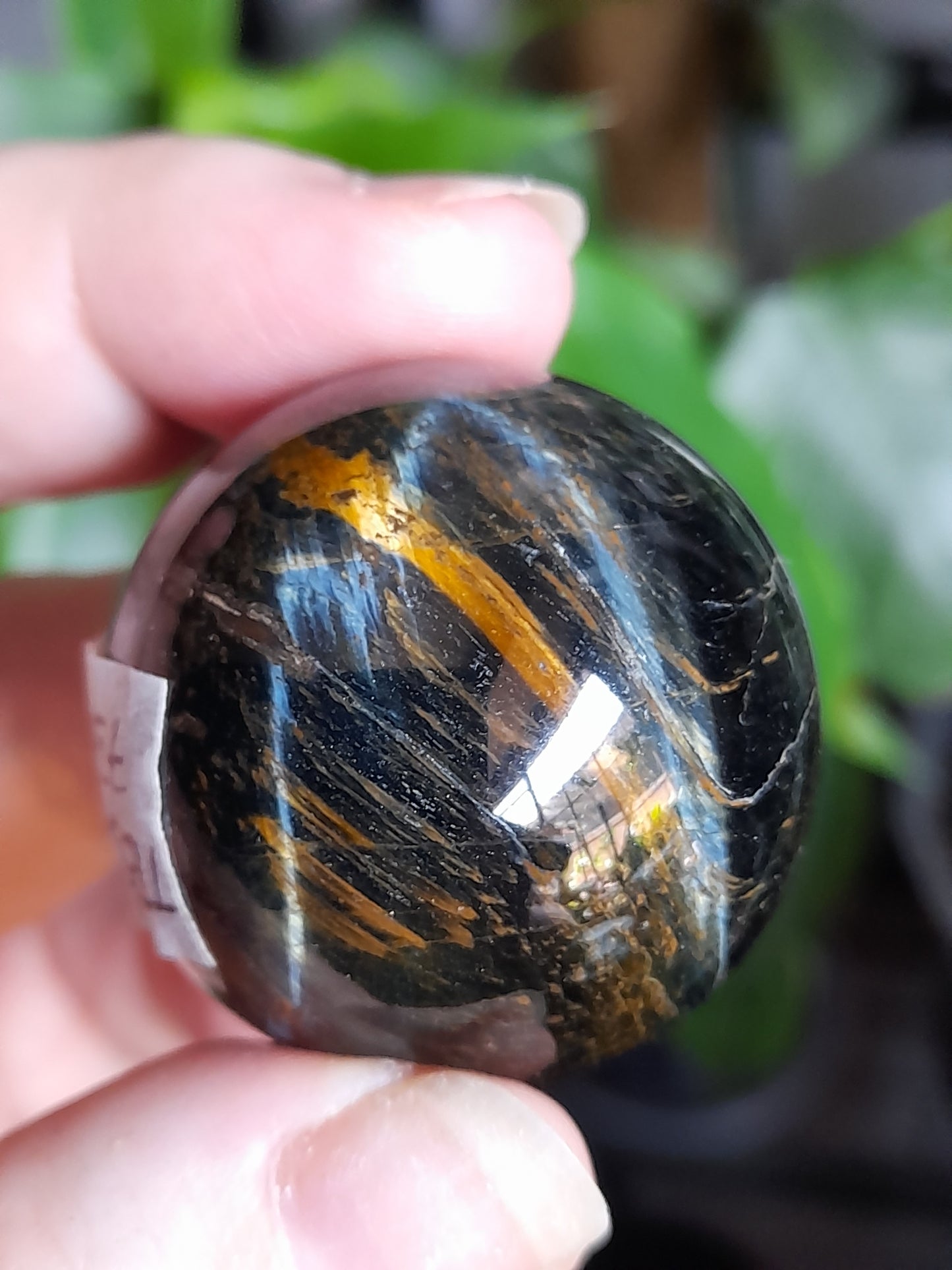Blue and Gold Tigers Eye Sphere - 73g