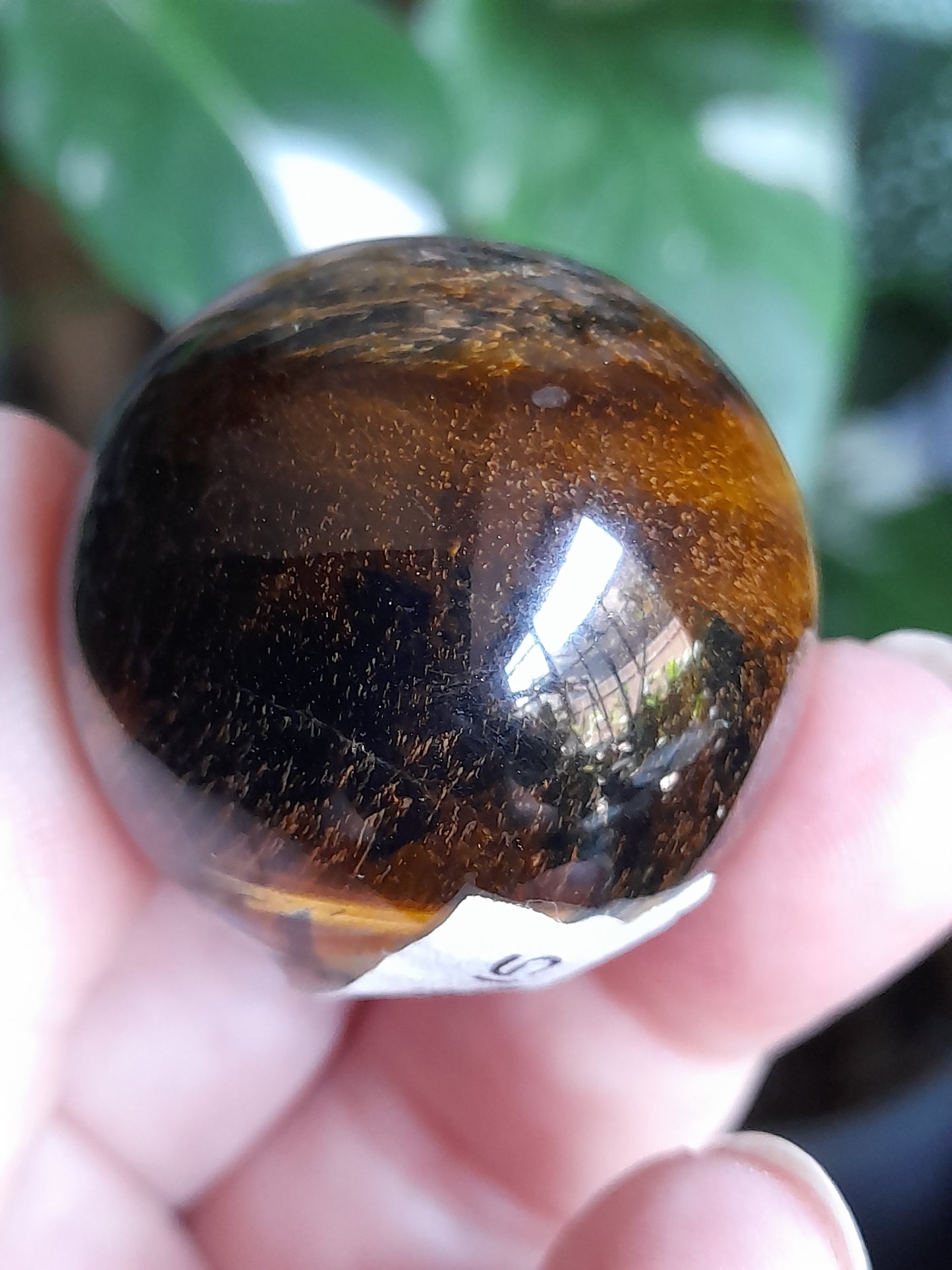 Blue and Gold Tigers Eye Sphere - 65g