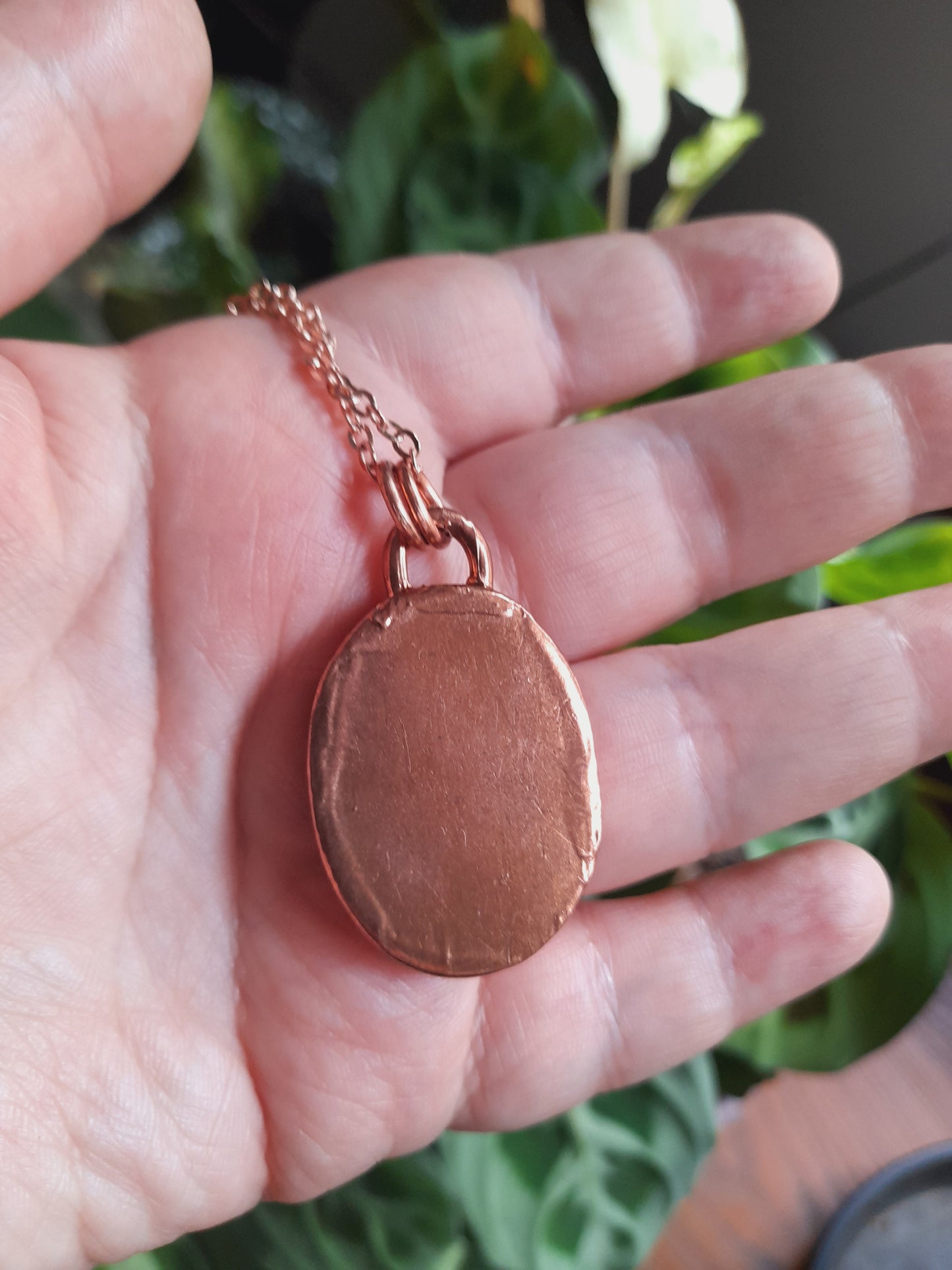 Golden Flash Labradorite Pendant on Leather Cord