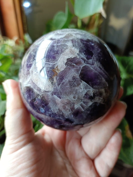 Chevron Amethyst Sphere - 956g