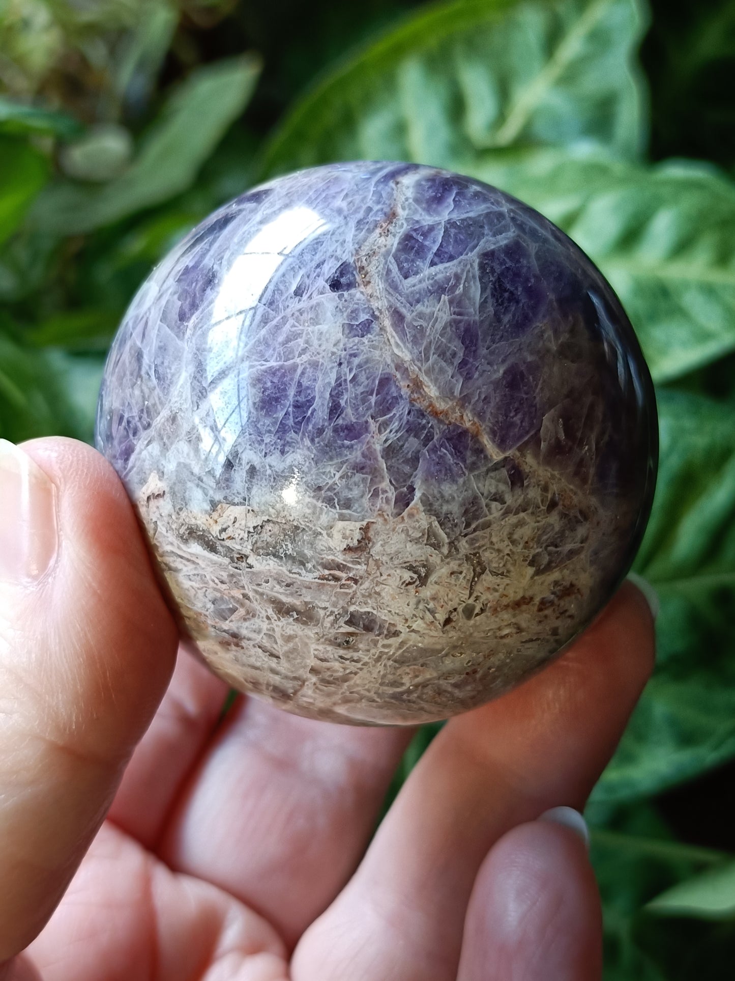 Chevron Amethyst Sphere - 252g