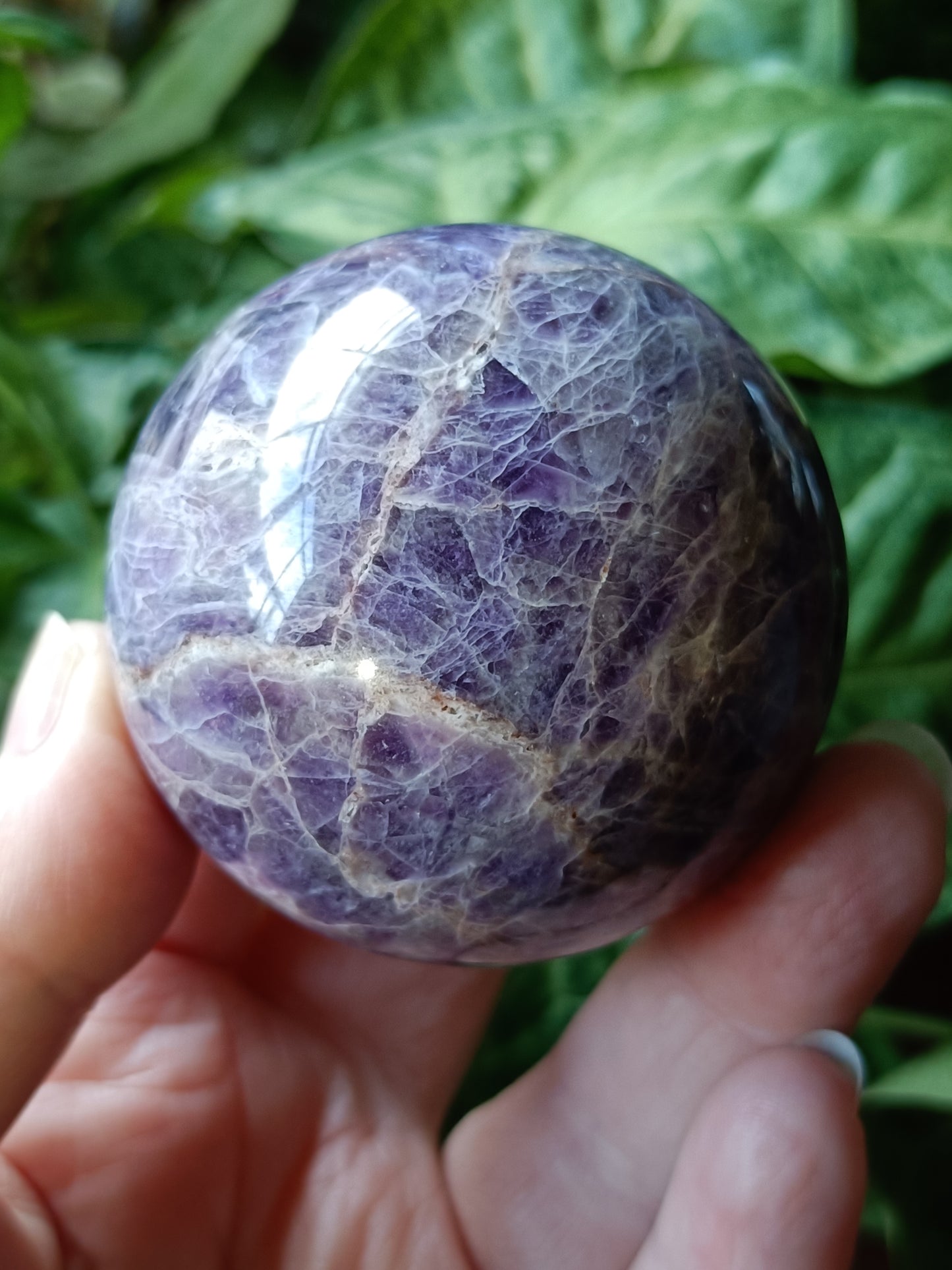 Chevron Amethyst Sphere - 252g