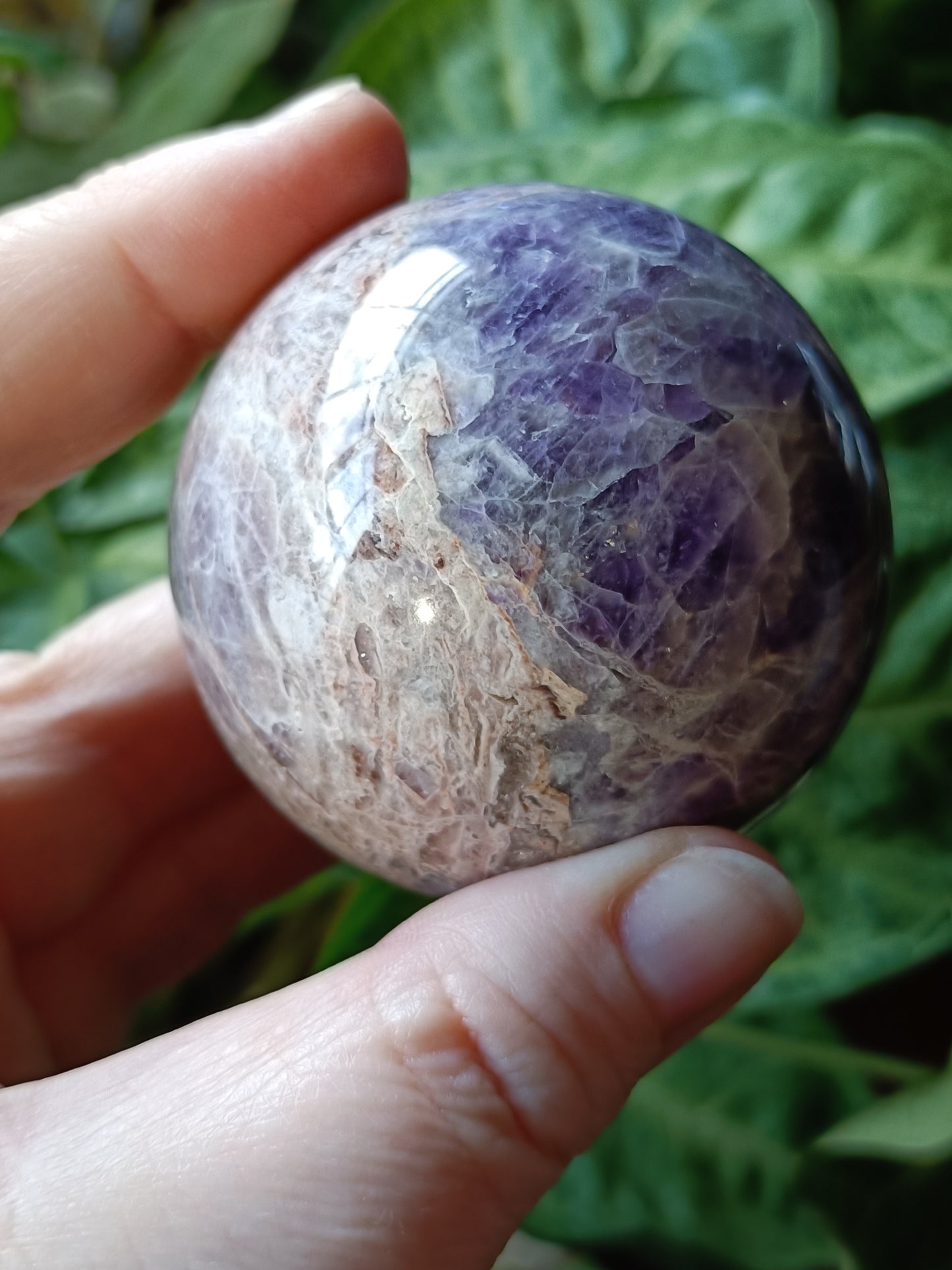 Chevron Amethyst Sphere - 252g