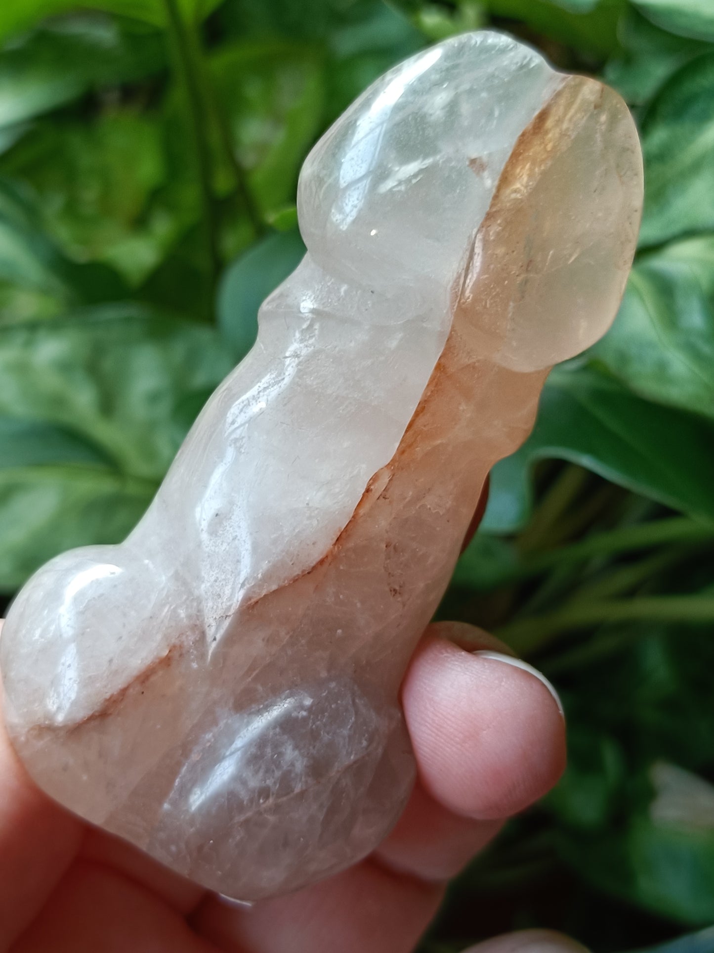 Fire Quartz Secret Rabbit Carving