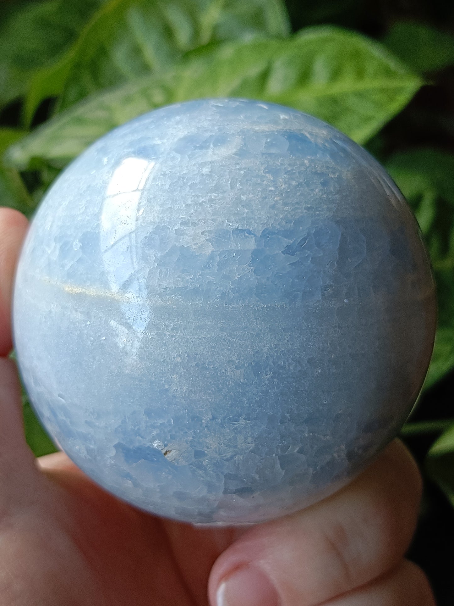 Blue Calcite Sphere - 652g