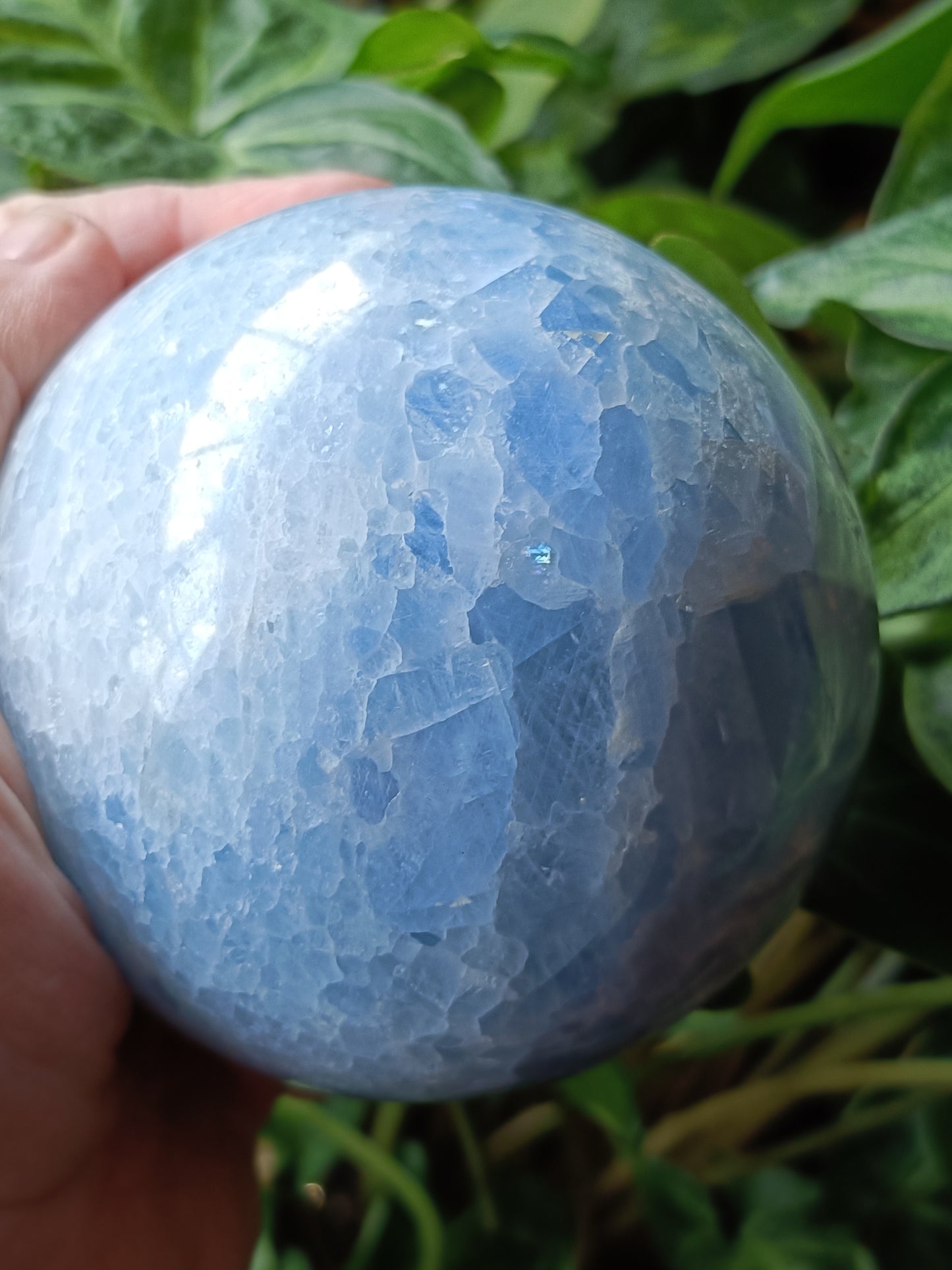Blue Calcite Sphere - 850g