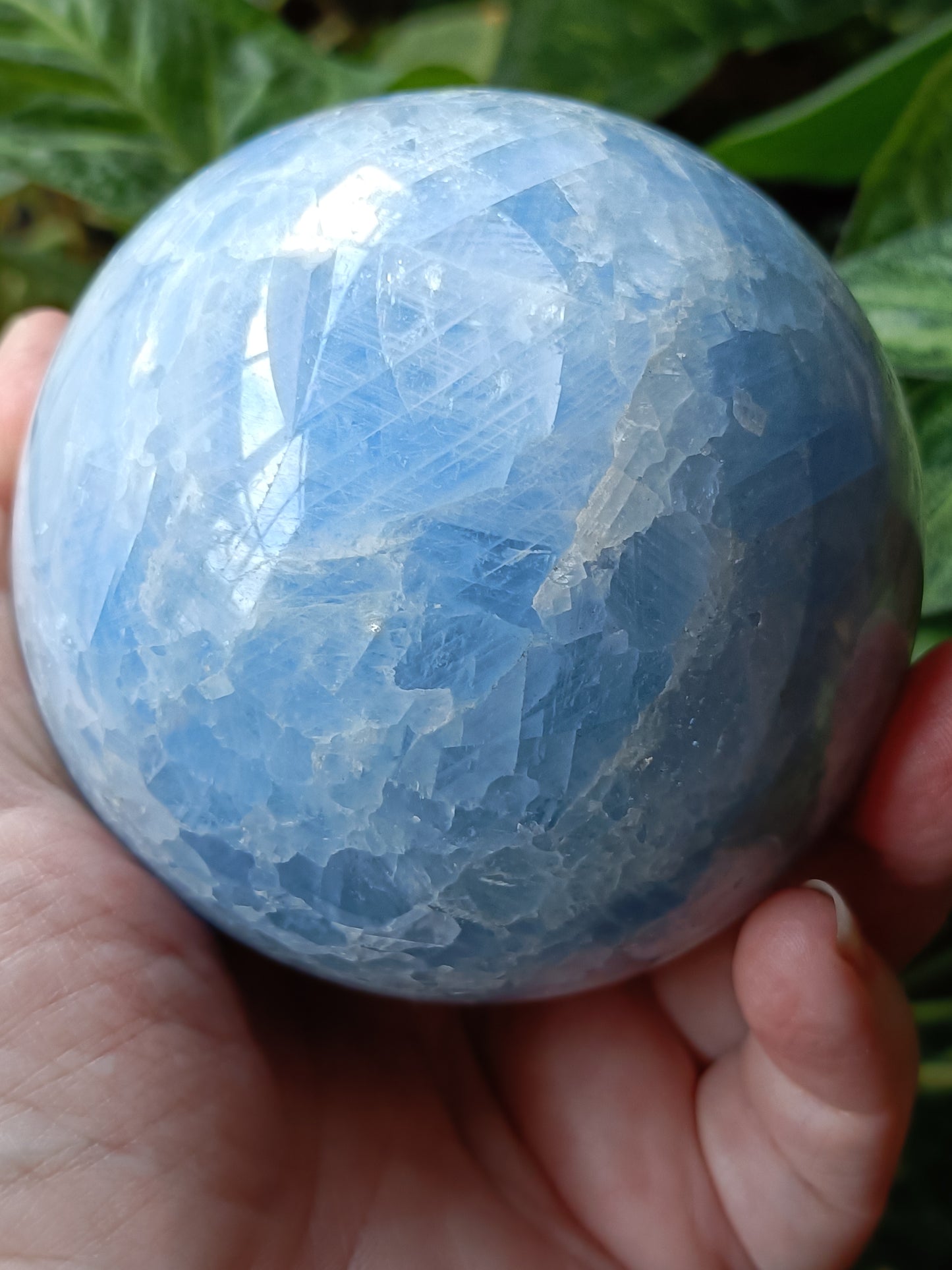 Blue Calcite Sphere - 850g