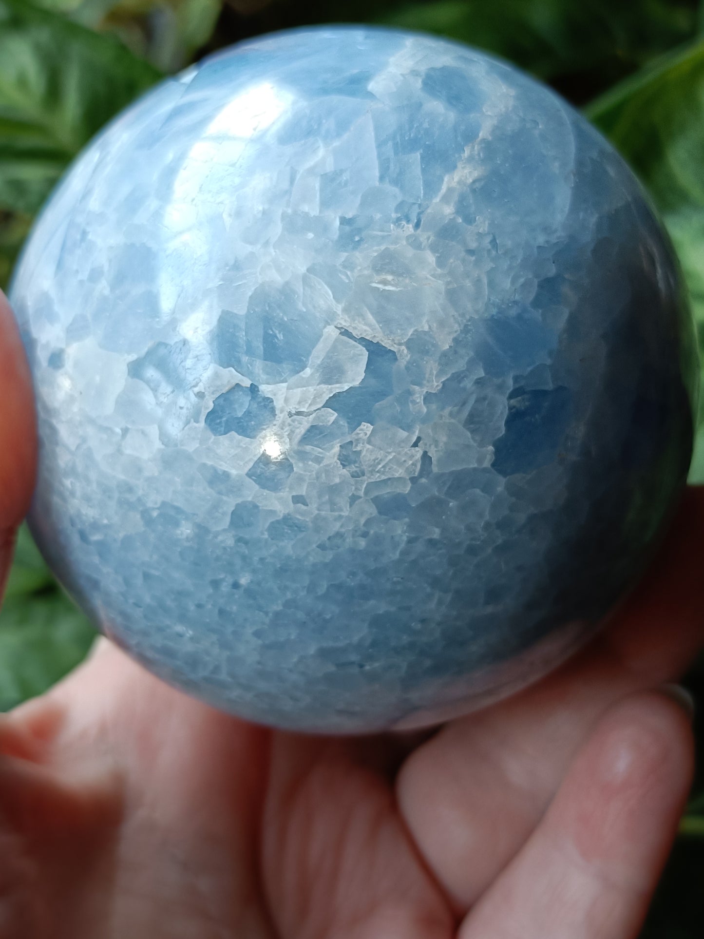 Blue Calcite Sphere - 850g