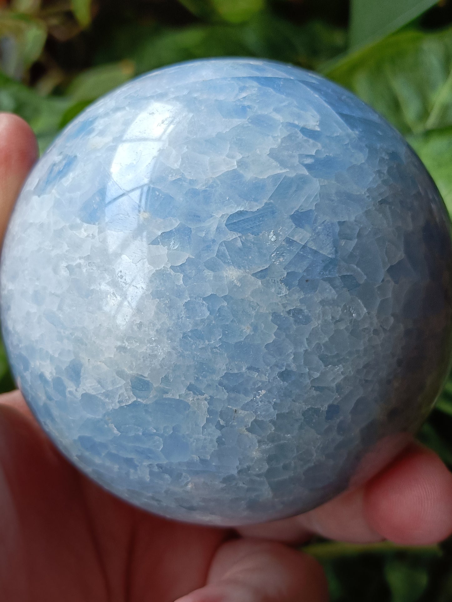 Blue Calcite Sphere - 850g