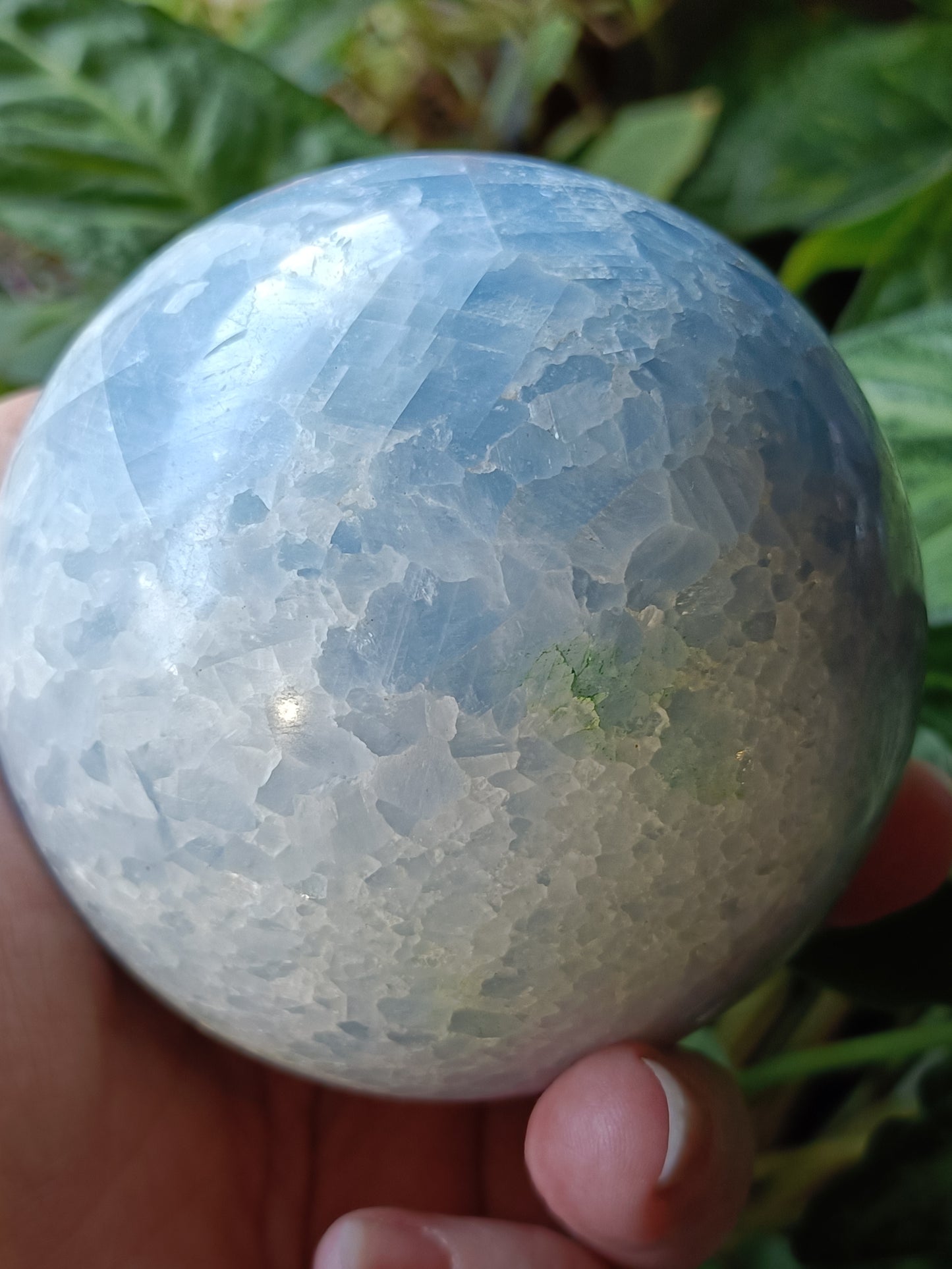 Blue Calcite Sphere - 850g