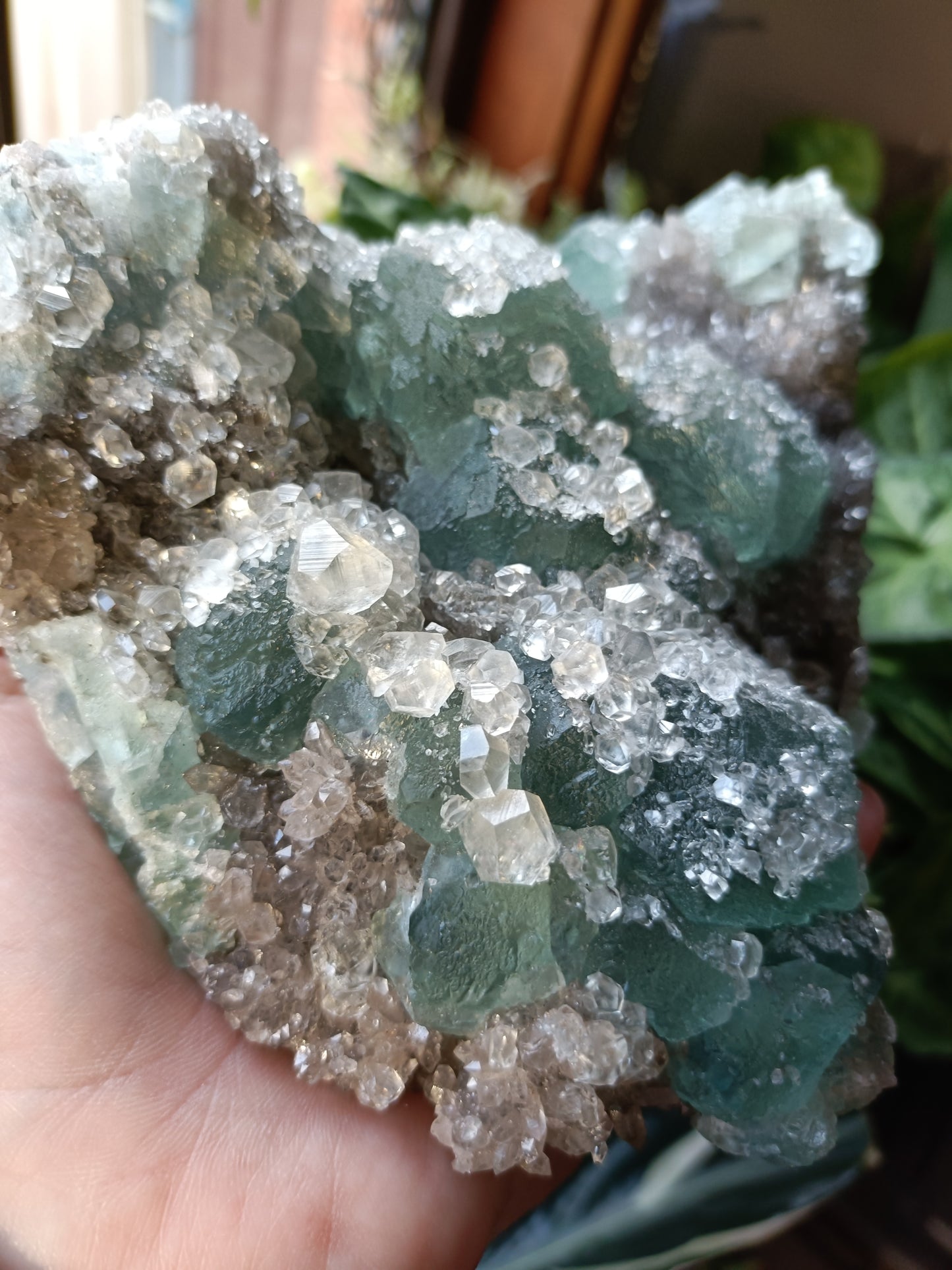 Xiang Hualing Fluorite Specimen + Stand - 2297g