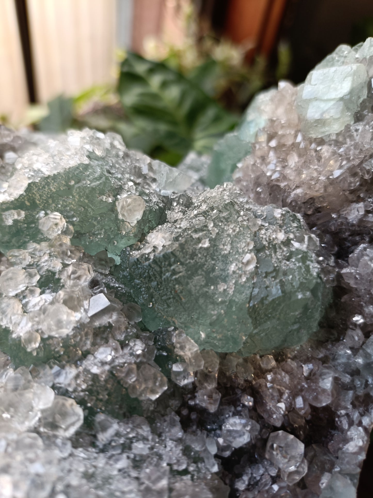 Xiang Hualing Fluorite Specimen + Stand - 2297g