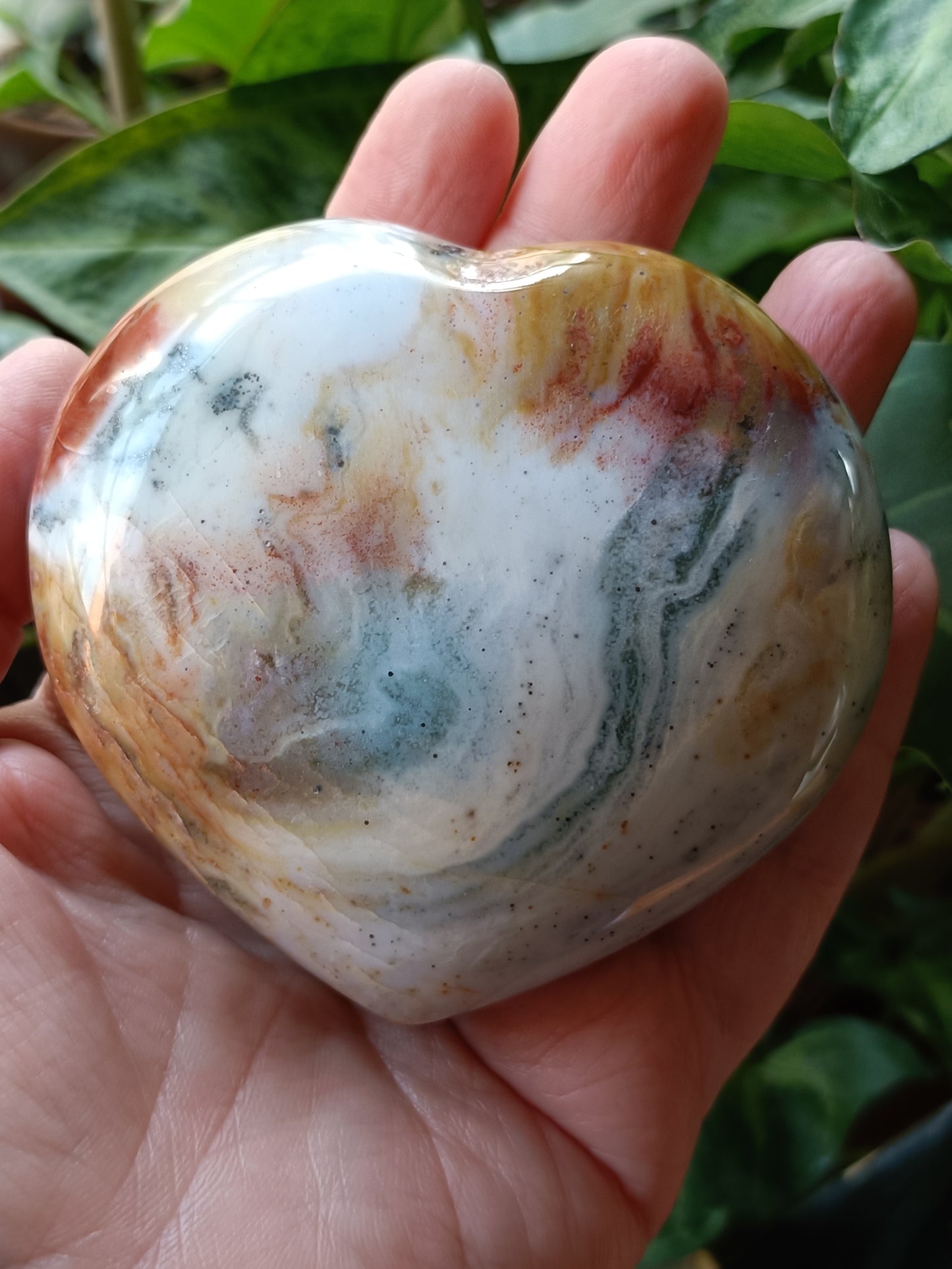 Ocean Jasper Heart - 325g