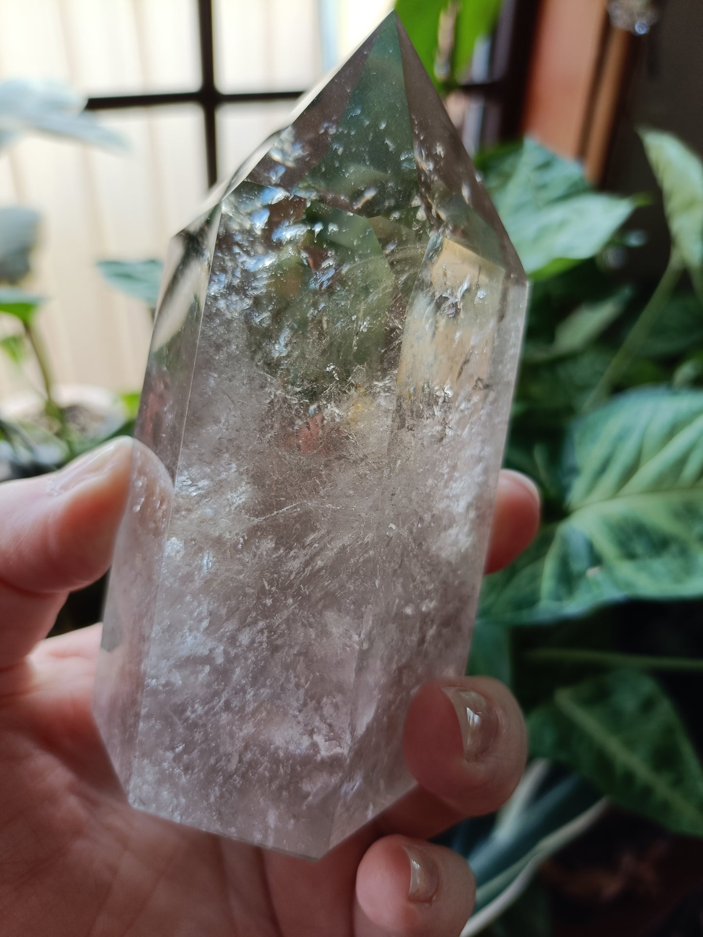 Smoky Quartz Tower + Custom Stand - 590g - High Quality