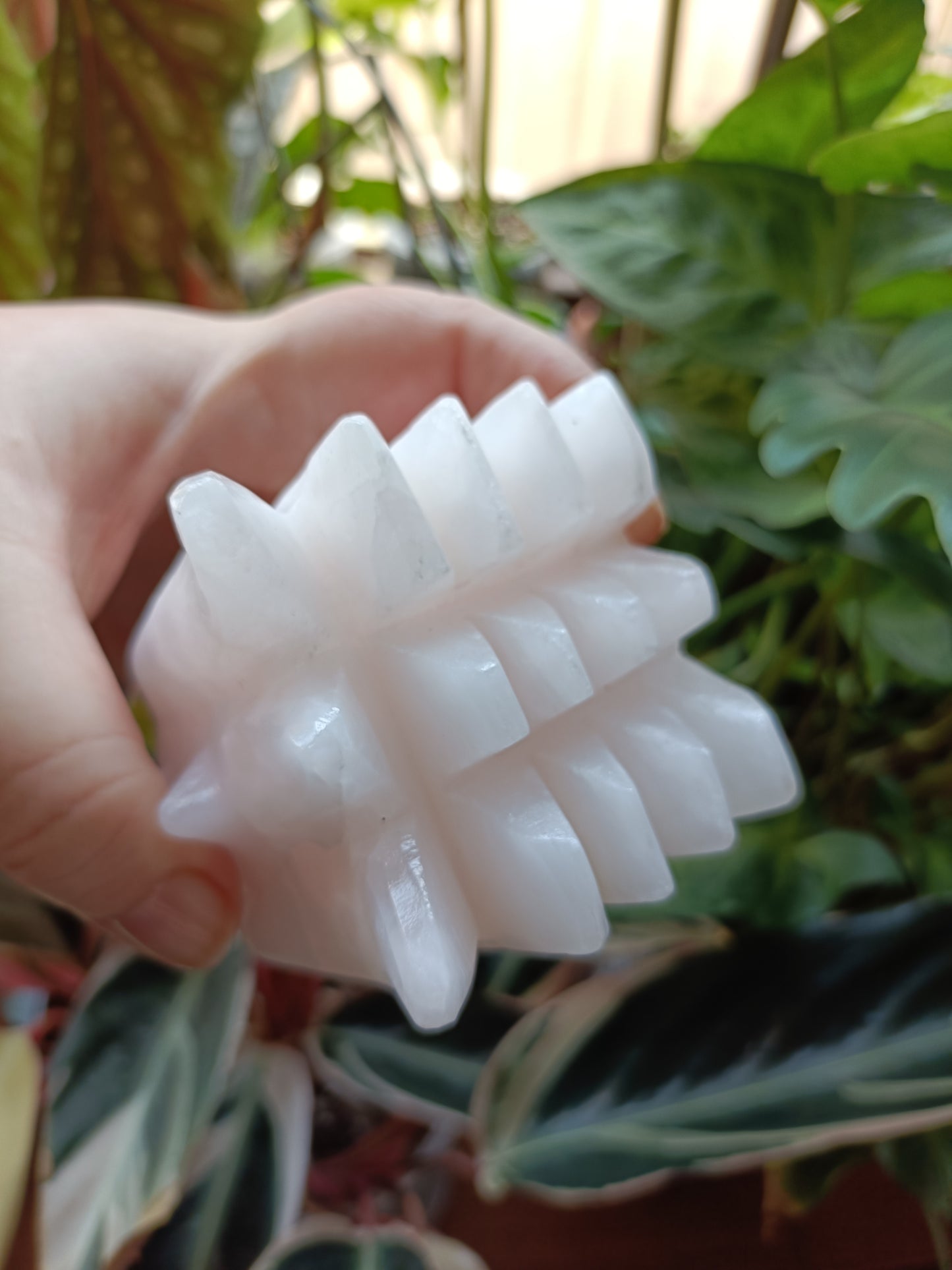 Pink Mangano Calcite Dragonhead Carving - 740g