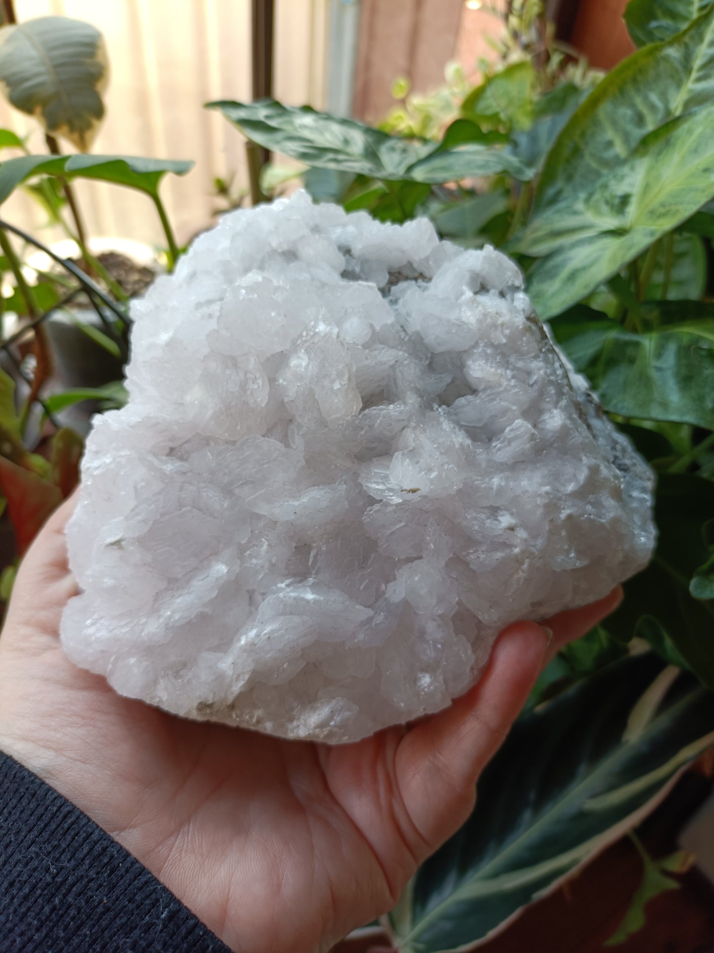 Pink Mangano Calcite Raw Specimen with Custom Stand - 2006g (2.343kg including stand)