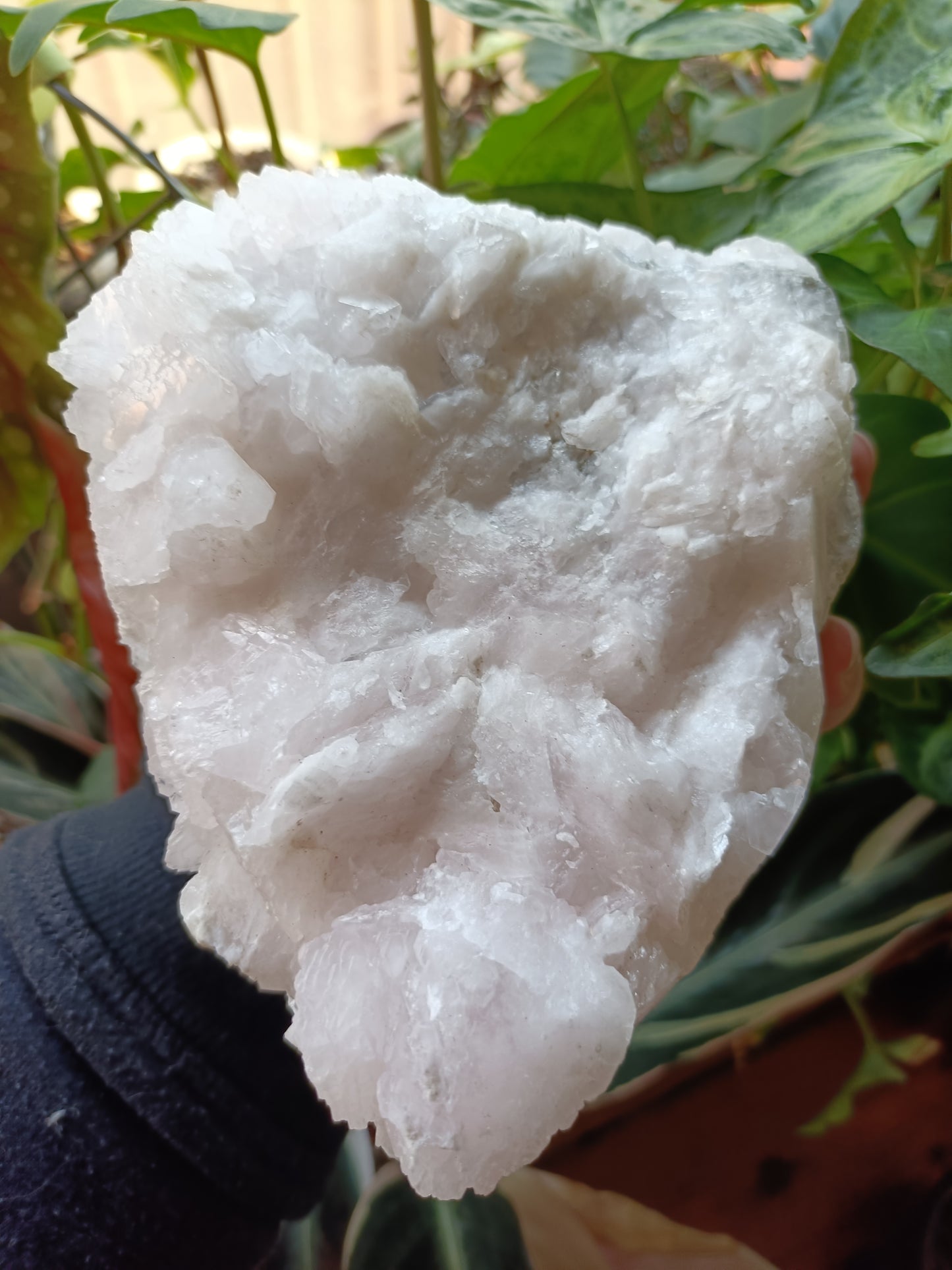 Pink Mangano Calcite Raw Specimen with Custom Stand - 2006g (2.343kg including stand)