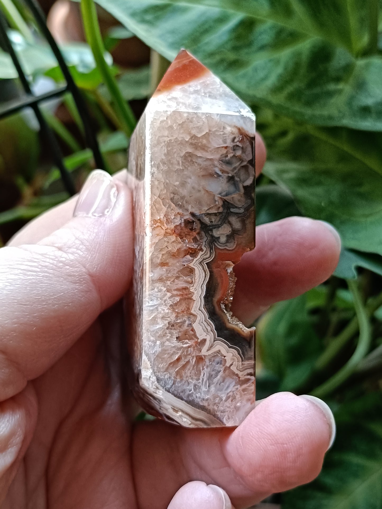 Carnelian Druzy Small Tower - 136g