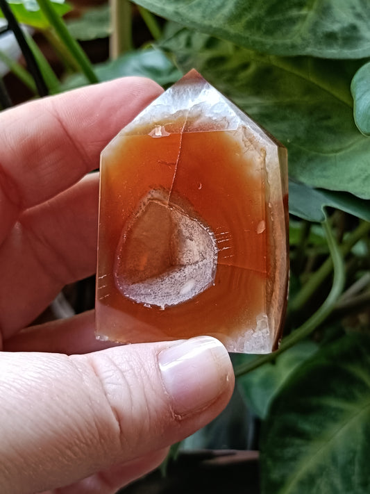 Carnelian Druzy Small Tower - 80g