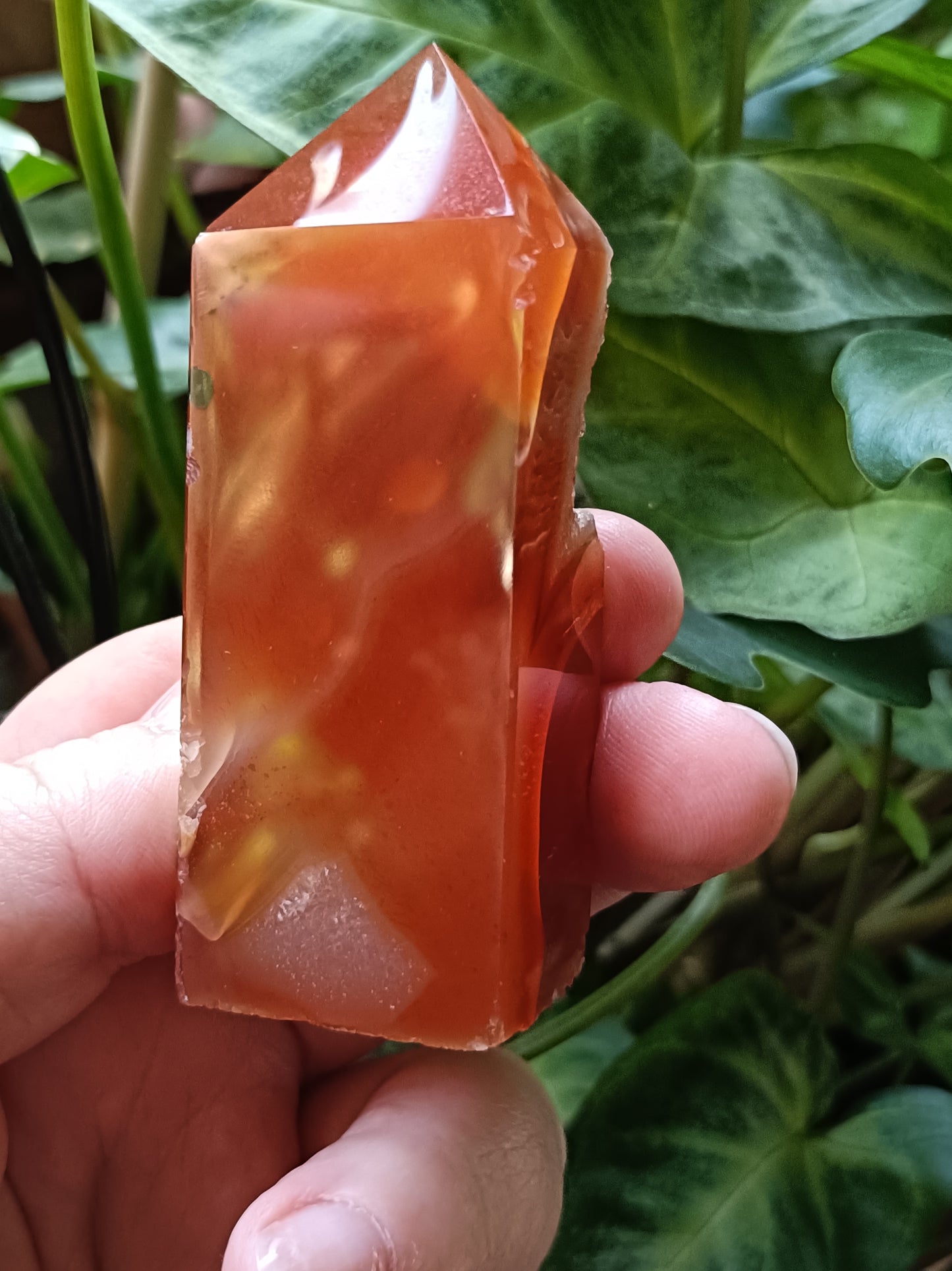 Carnelian Druzy Small Tower - 109g