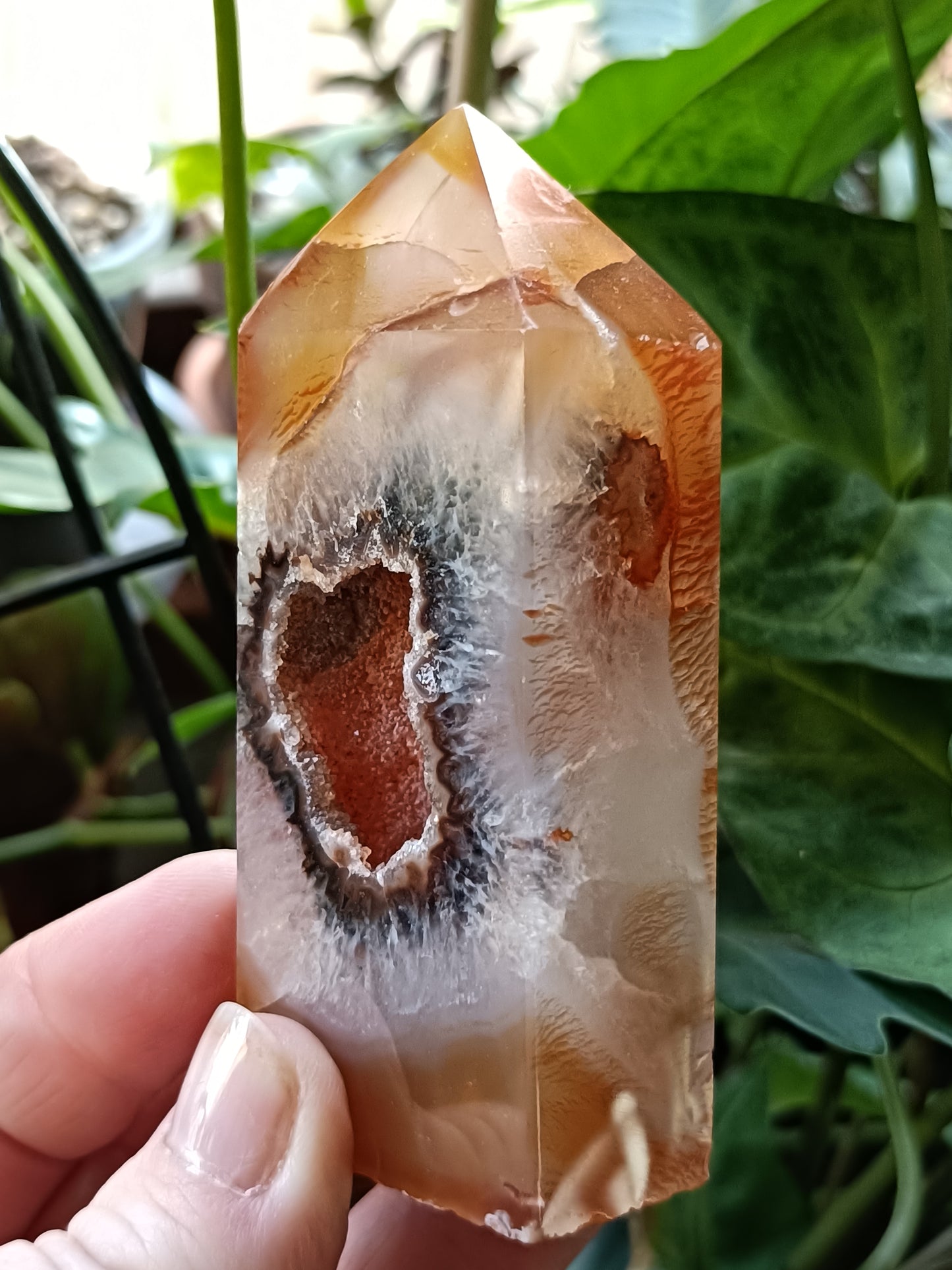 Carnelian Druzy Small Tower - 145g