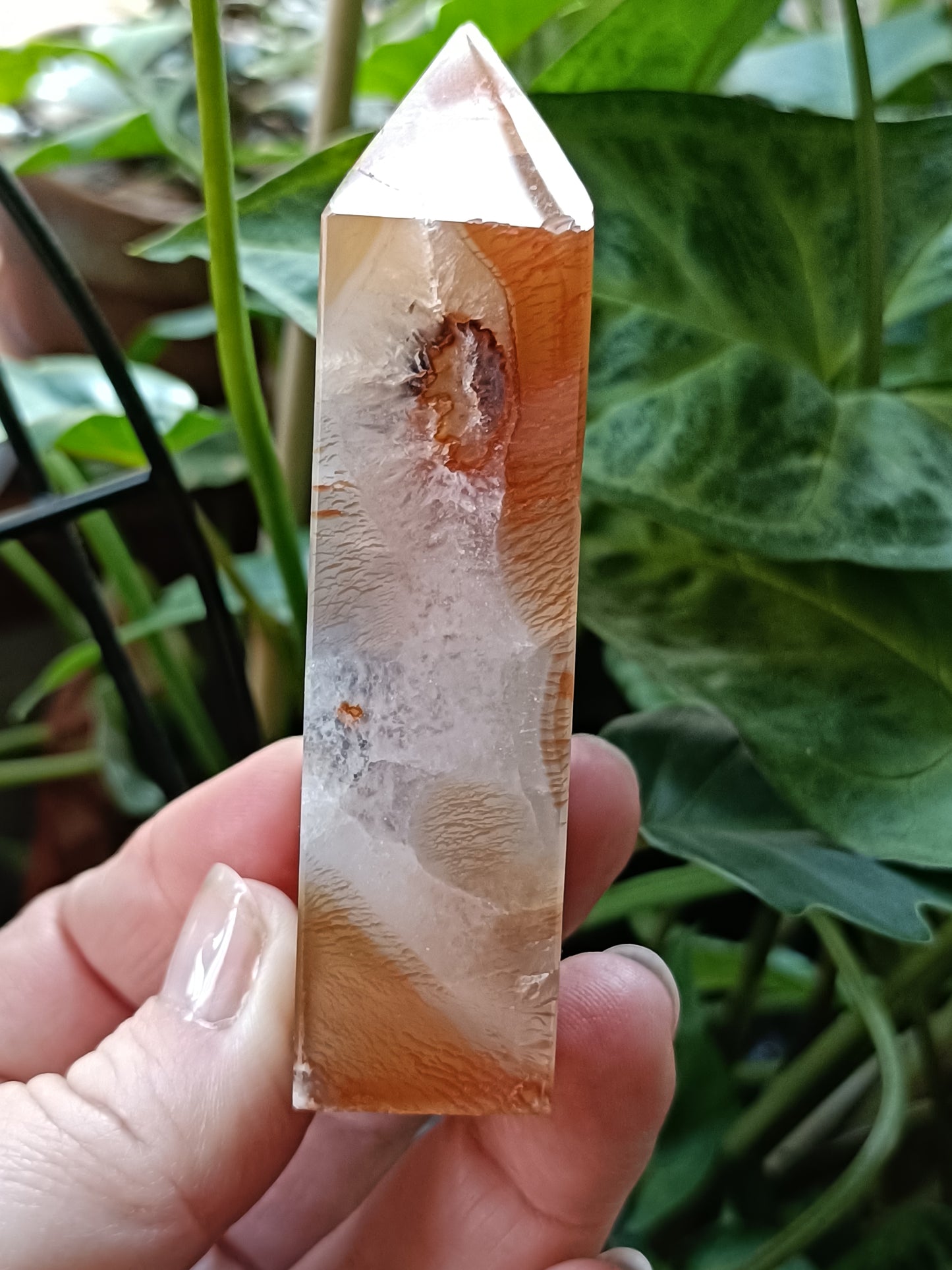 Carnelian Druzy Small Tower - 145g