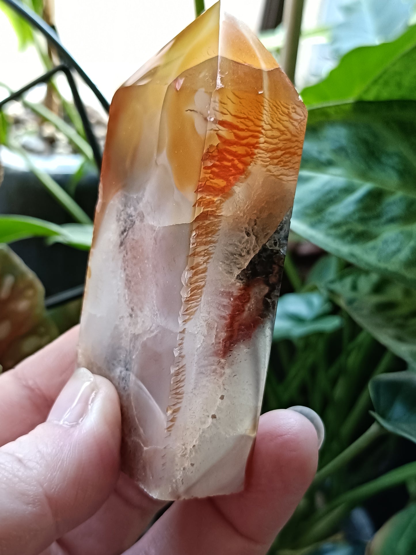 Carnelian Druzy Small Tower - 145g