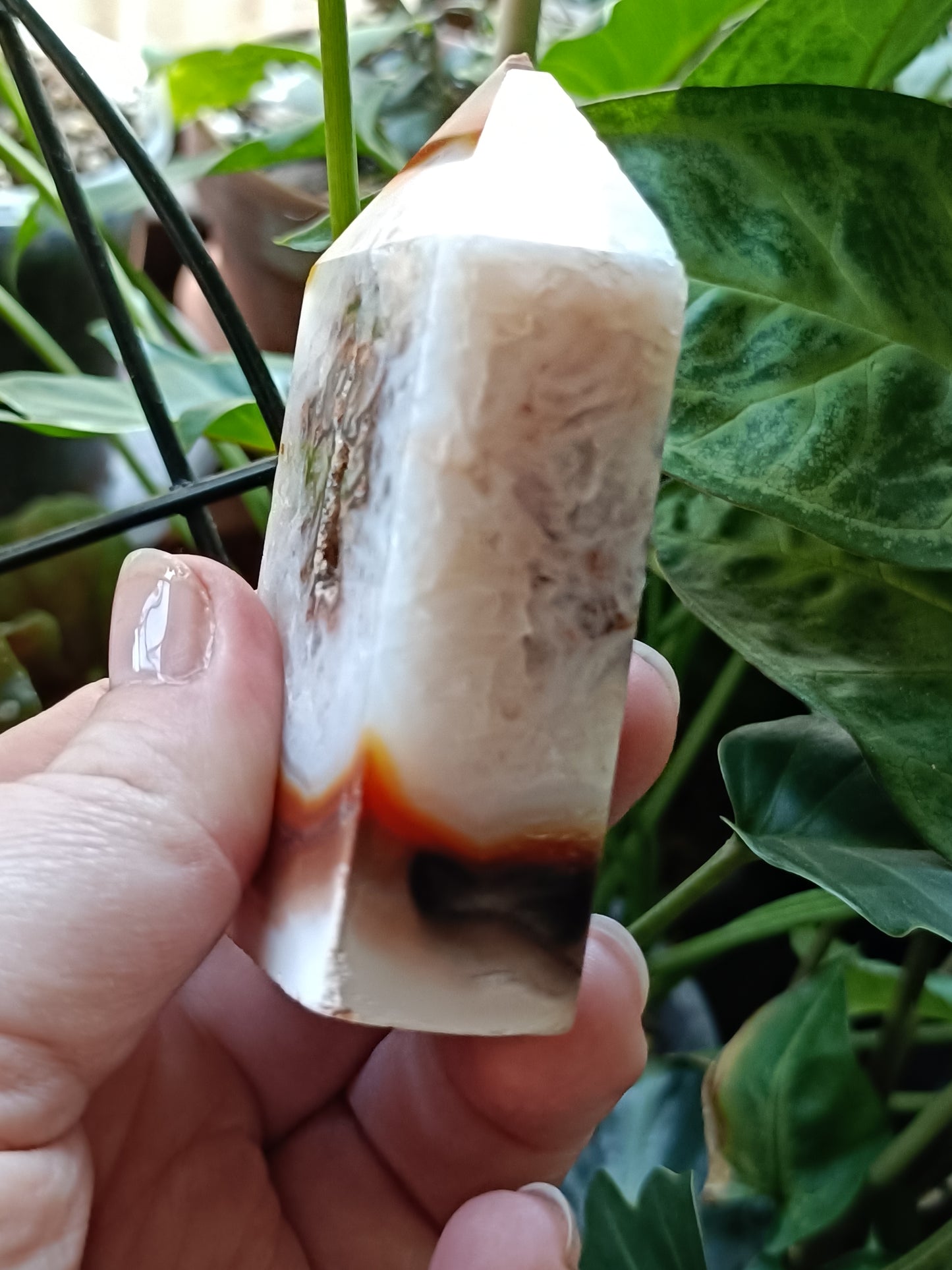 Carnelian Druzy Small Tower - 123g
